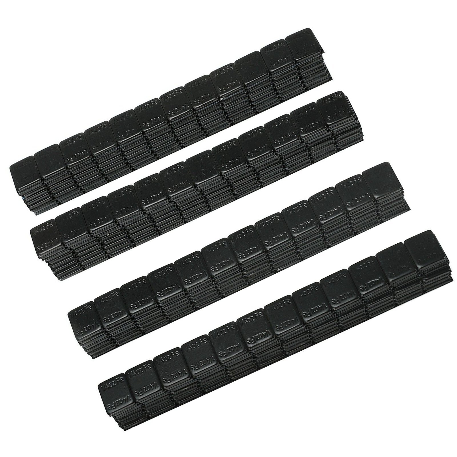 360PCS 1BOX 1/4 OZ BLACK WHEEL WEIGHTS STICK-ON ADHESIVE TAPE LEAD-FREE