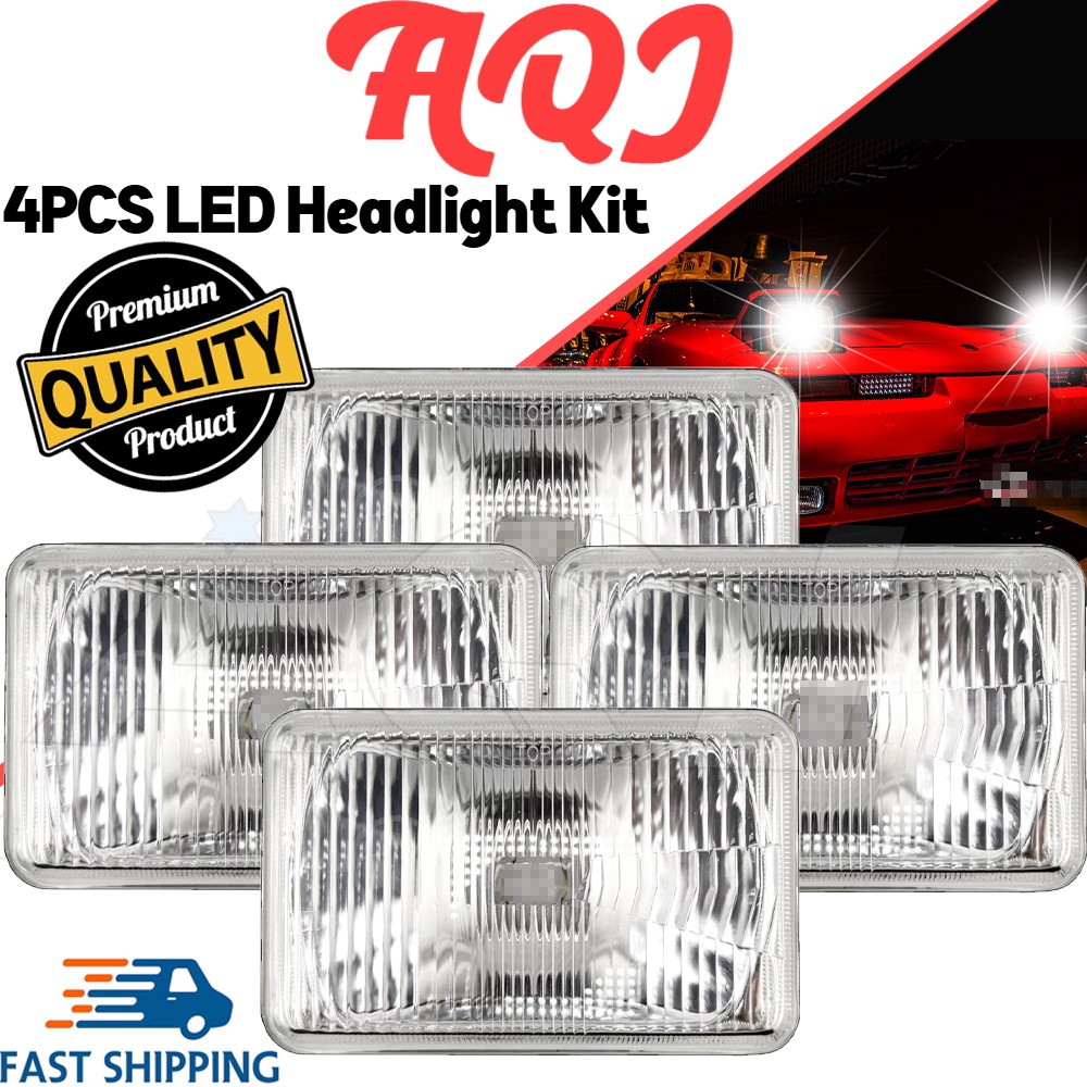 For Buick Riviera 1986-1987 NEW 4PCS’ LED Headlights DRL Hi/Lo Beam DOT