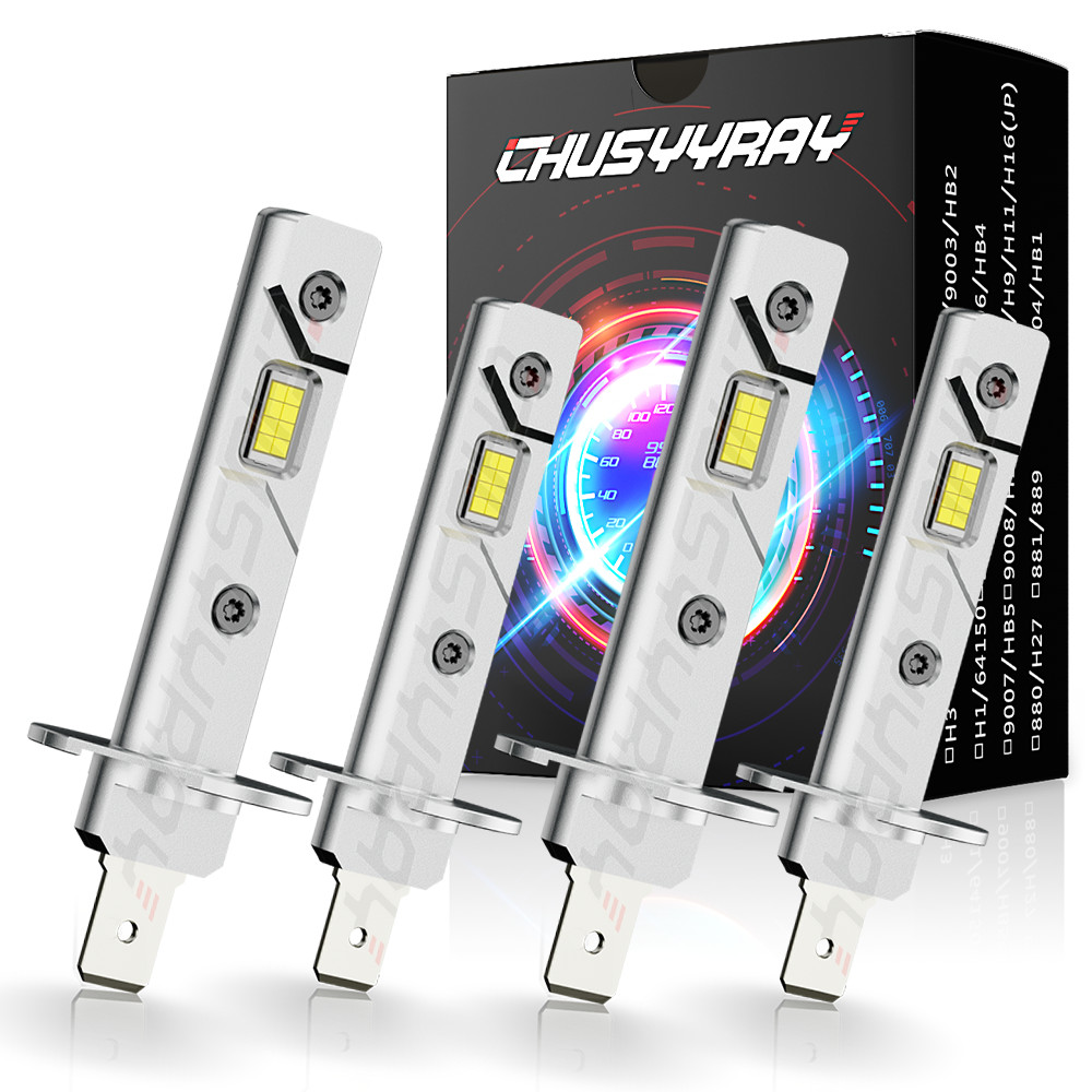 4X H1 H1 Combo 4000W 240000LM LED Headlight High Low Beam Kit Bulbs White 6000K