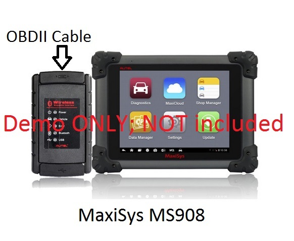 OBDII OBD2 15 Pin Cable Compatible with Autel MaxiSys Mini MS905 & MS908 VCI mod