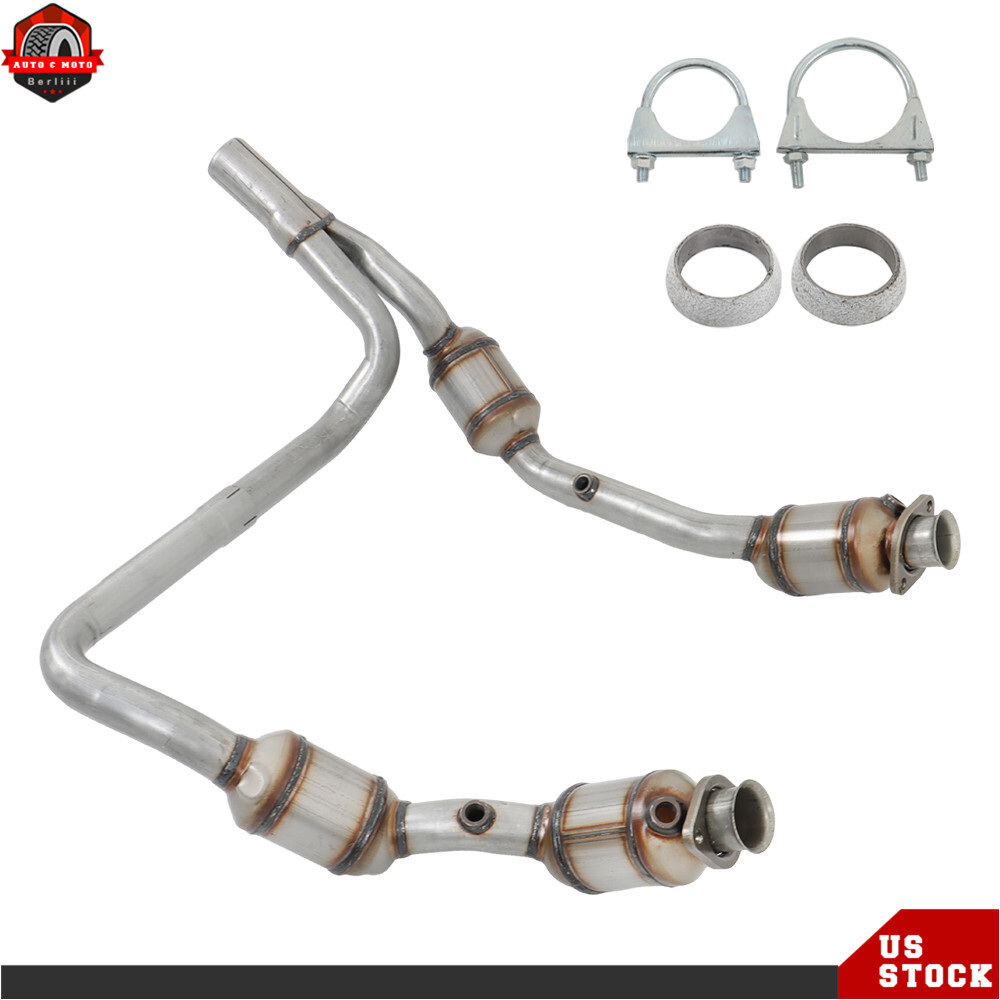 For 2007 2008 2009 Jeep Wrangler JK 3.8L V6 Y Pipe Exhaust Catalytic Converter