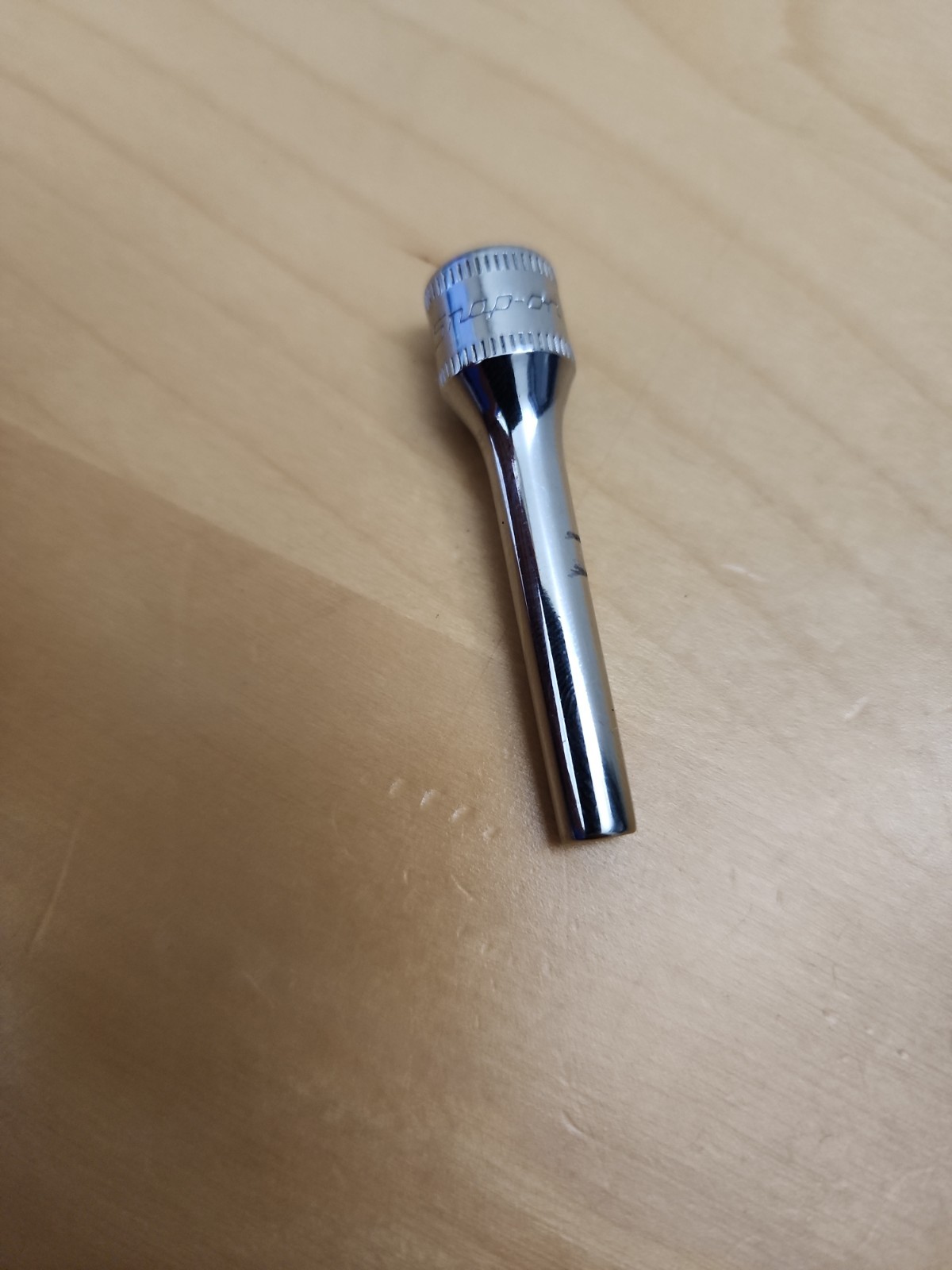 Snap-on Tools USA NEW 1/4″ Drive 4mm Metric Deep 6 Point Chrome Socket STMM4