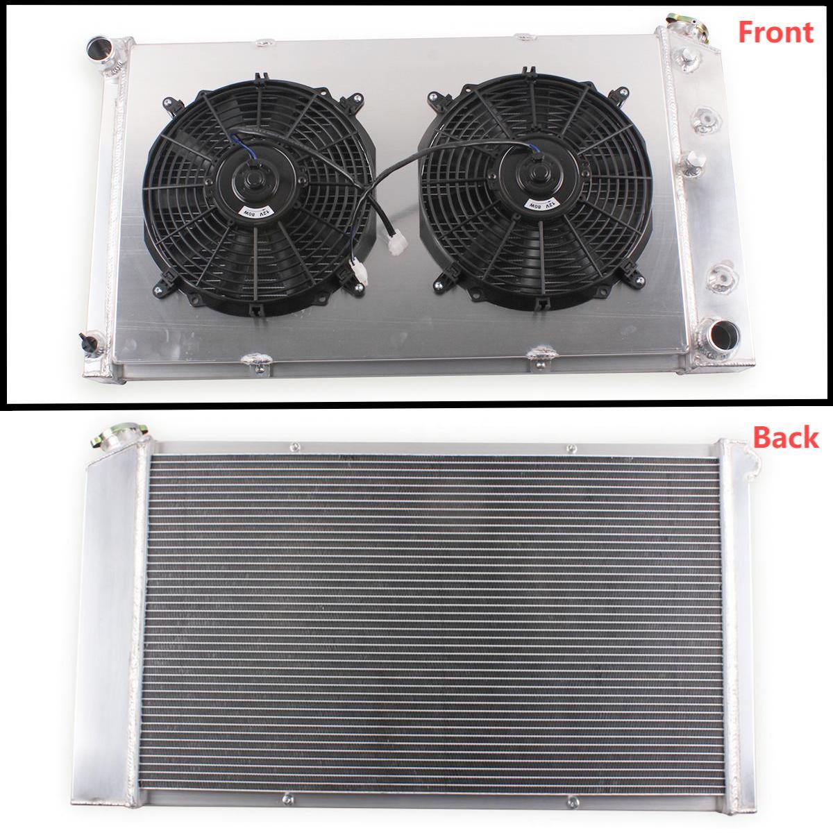 4 Rows Aluminum Radiator&Fan For Chevelle GTO Cutlass Lemans 1968-1972 7.4L #161