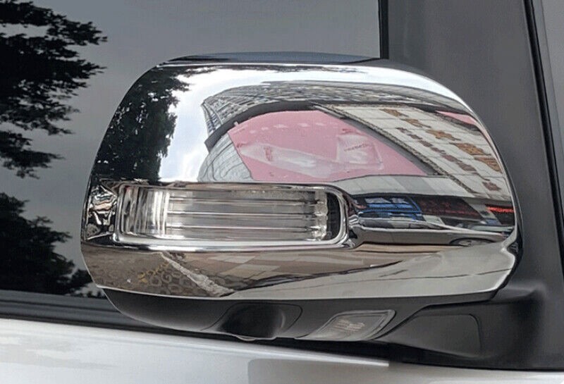 chrome abs Side Mirrors Rearview Trim Cover 2PCS For Toyota Sienna 2015-2020