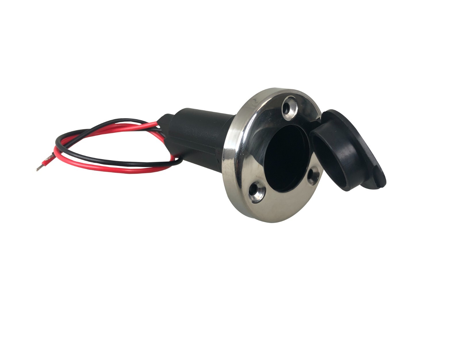 Pactrade Marine LED Green Red Navigation Bow Light 12″ SS304 Pole 2-Prong Base