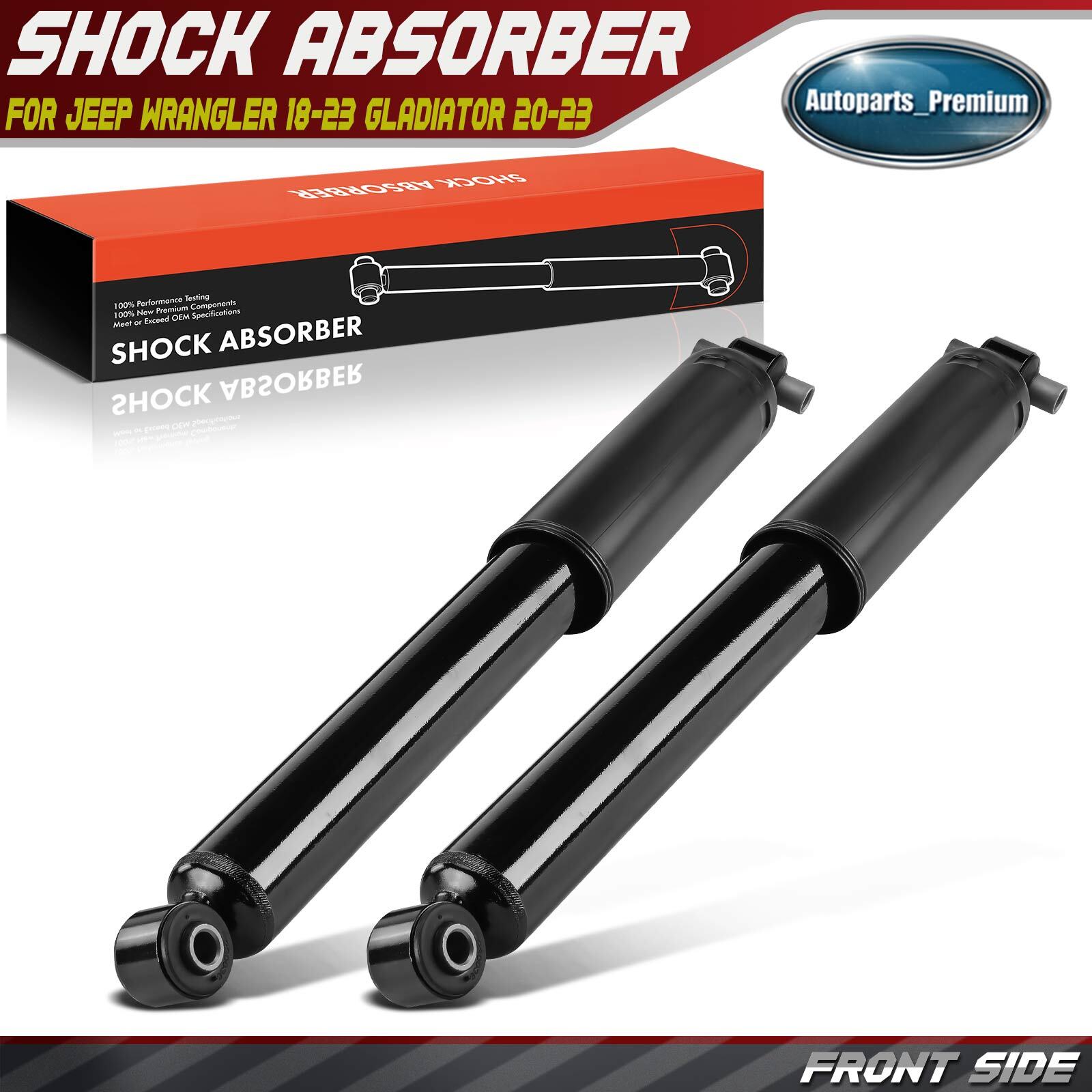 2Pcs Front Left & Right Shock Absorber for Jeep Wrangler 18-23 Gladiator 20-23
