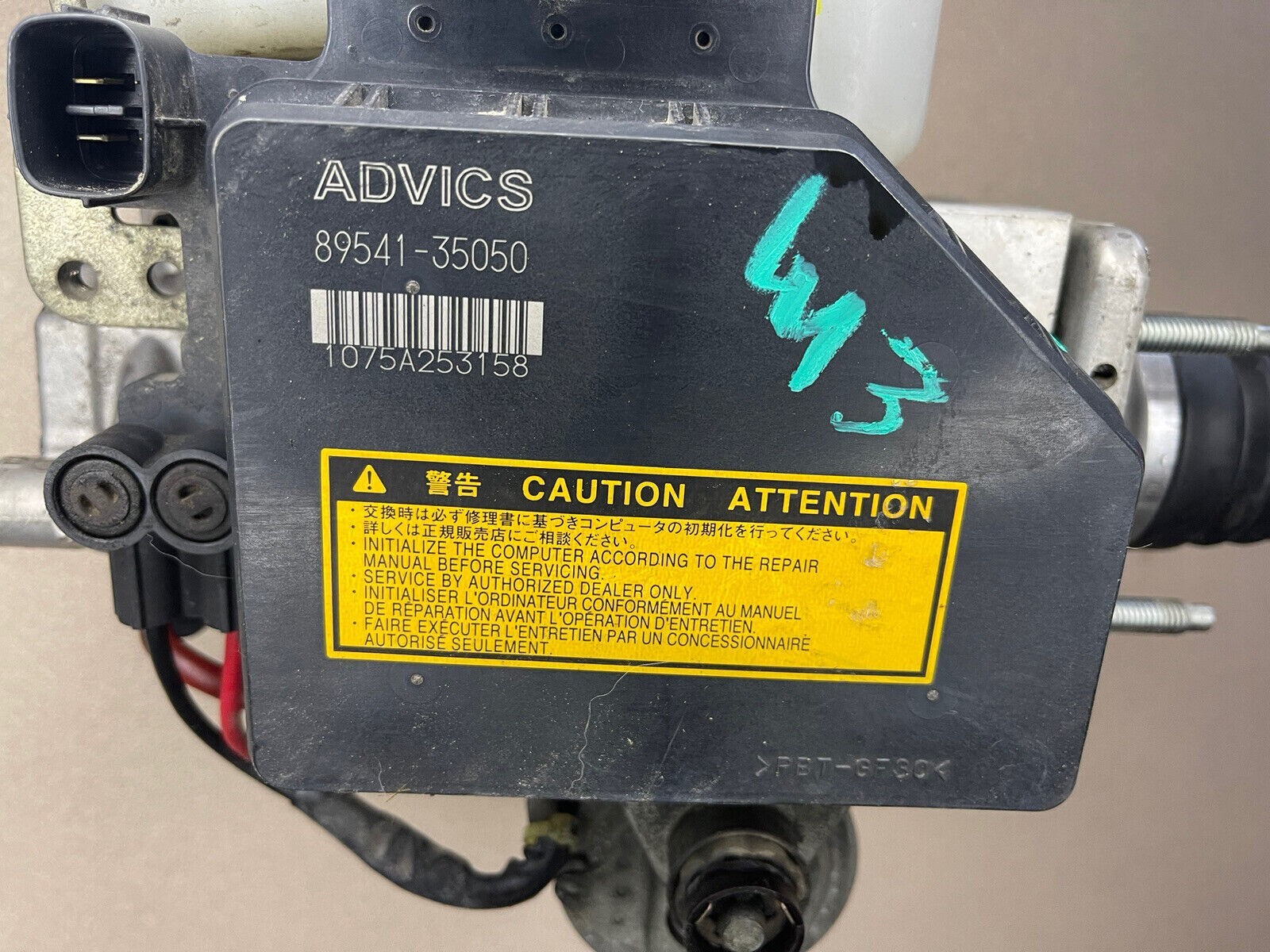 2005-2009 Toyota 4Runner Abs Anti-Lock Brake Pump Master Cylinder 89541-35050