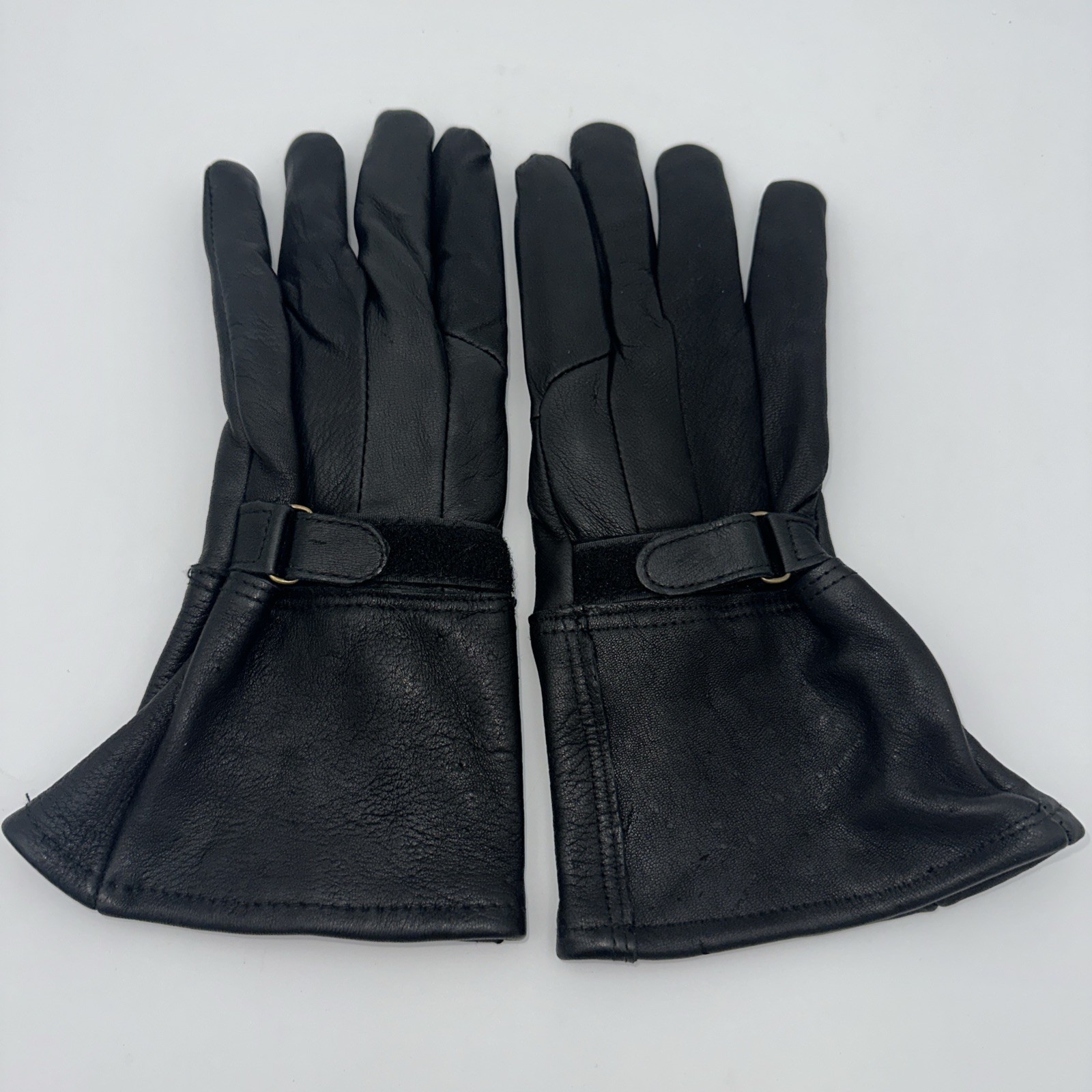 Black Leather Riding Gloves Thinsulate 40G Small Winter Insulated American Deer