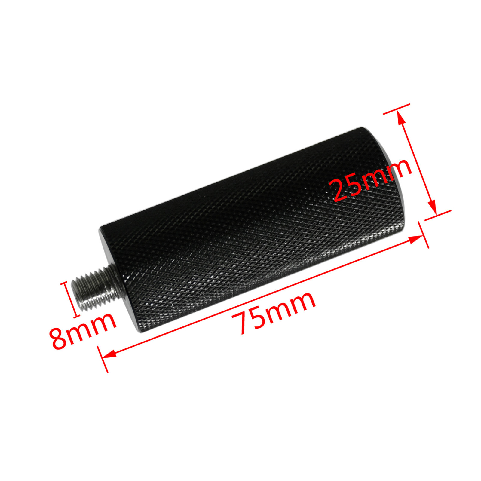 CNC Knurled Shifter Peg Shift Aluminum Black Fit For Touring Softail Dyna CVO