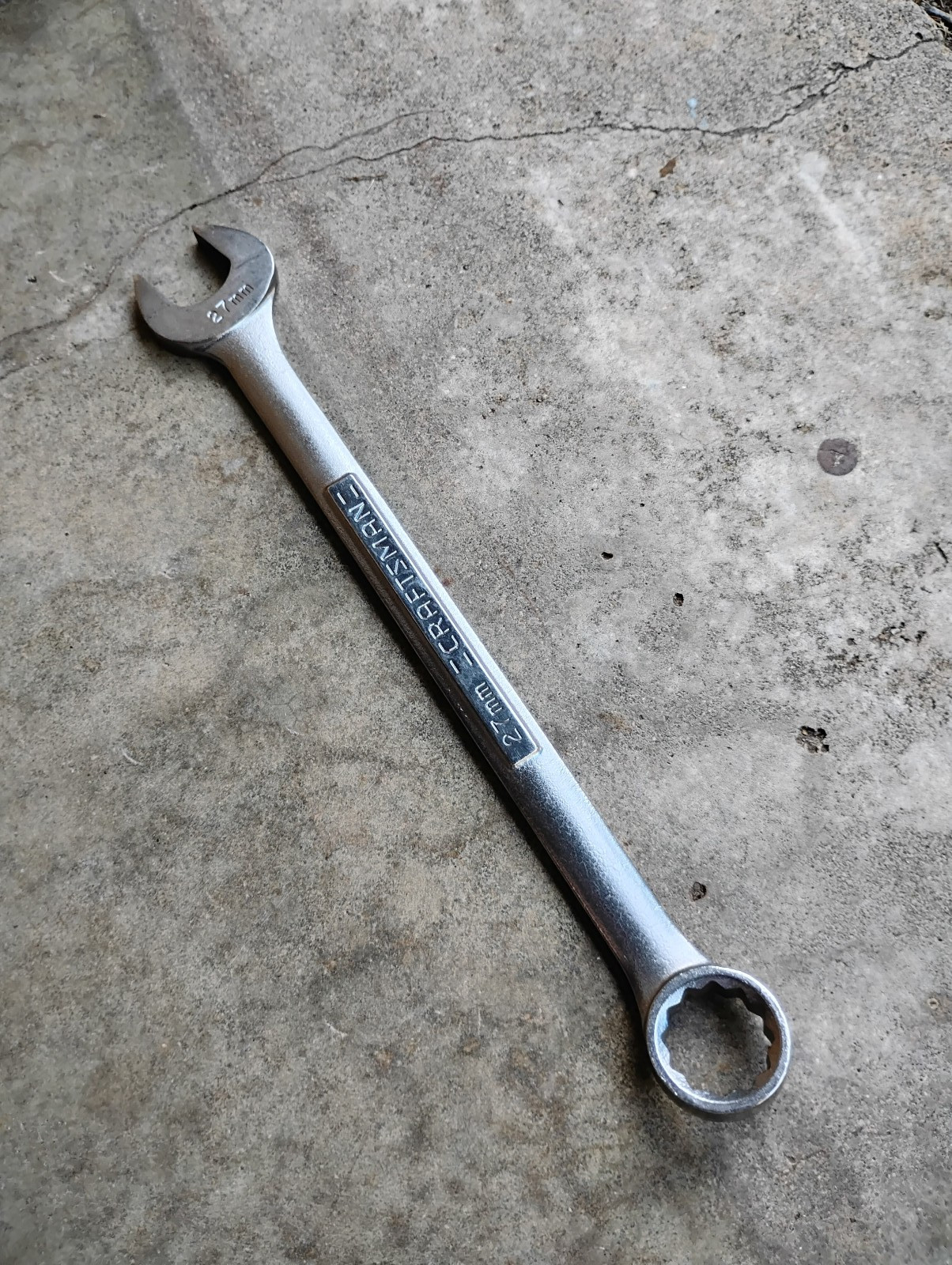 Craftsman Metric MM Combination Wrench 42933 USA 12pt, 27mm