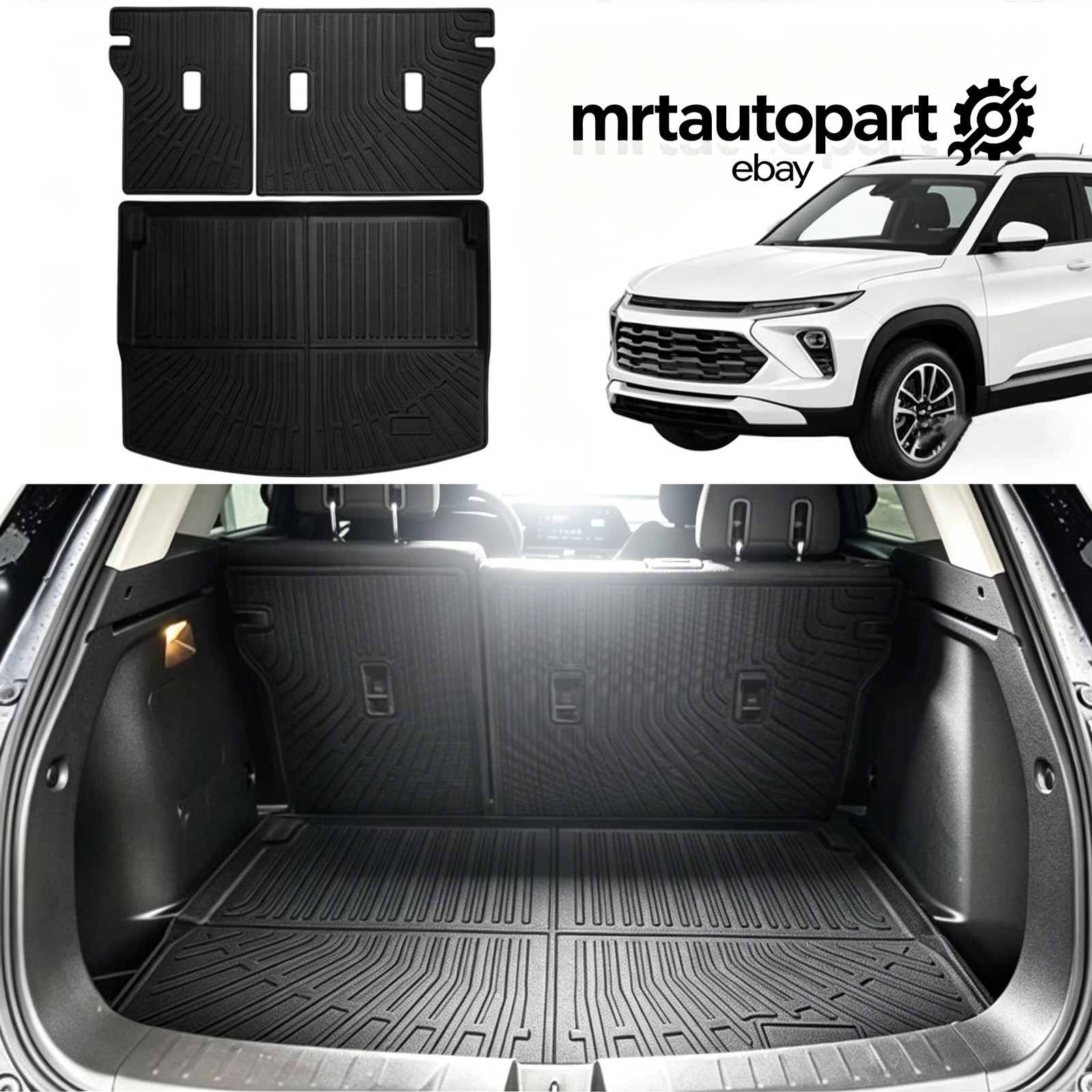 Cargo Backrest Mat for Chevy Trailblazer 2021-2025 Cargo Mat Seat Backrest 2 in1