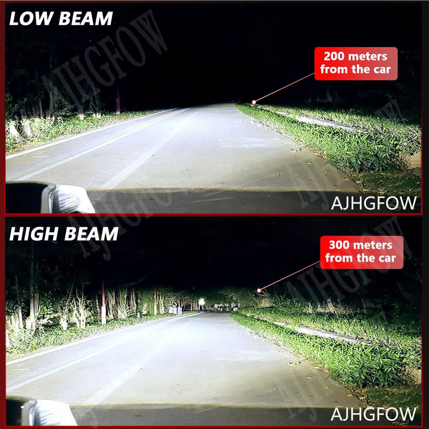 9005 HB3 LED Headlight Bulb Conversion Kit High Beam White 6000K Super Bright