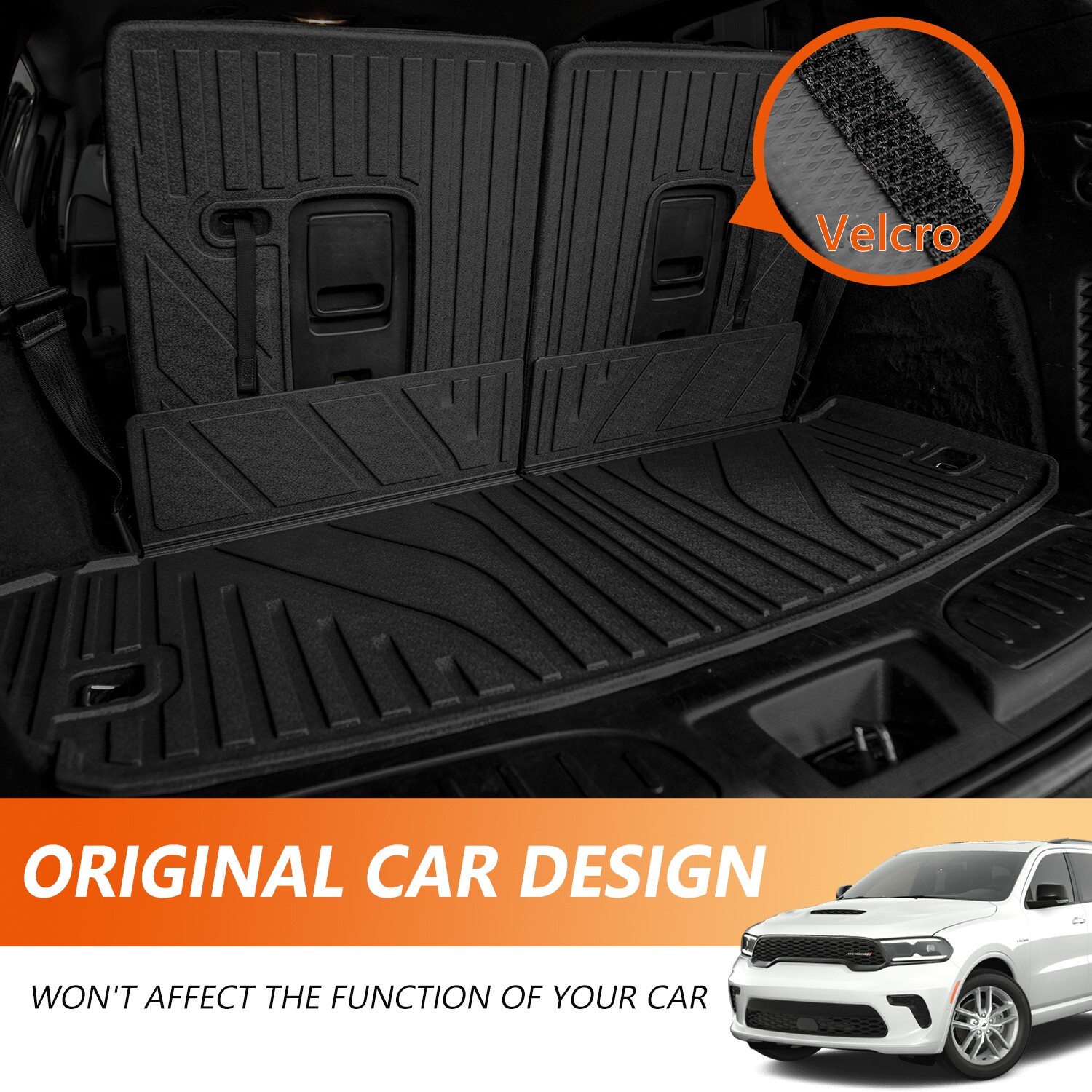 For 2016-2026 Dodge Durango Floor Mats Backrest Mat Trunk Cargo Liners TPE