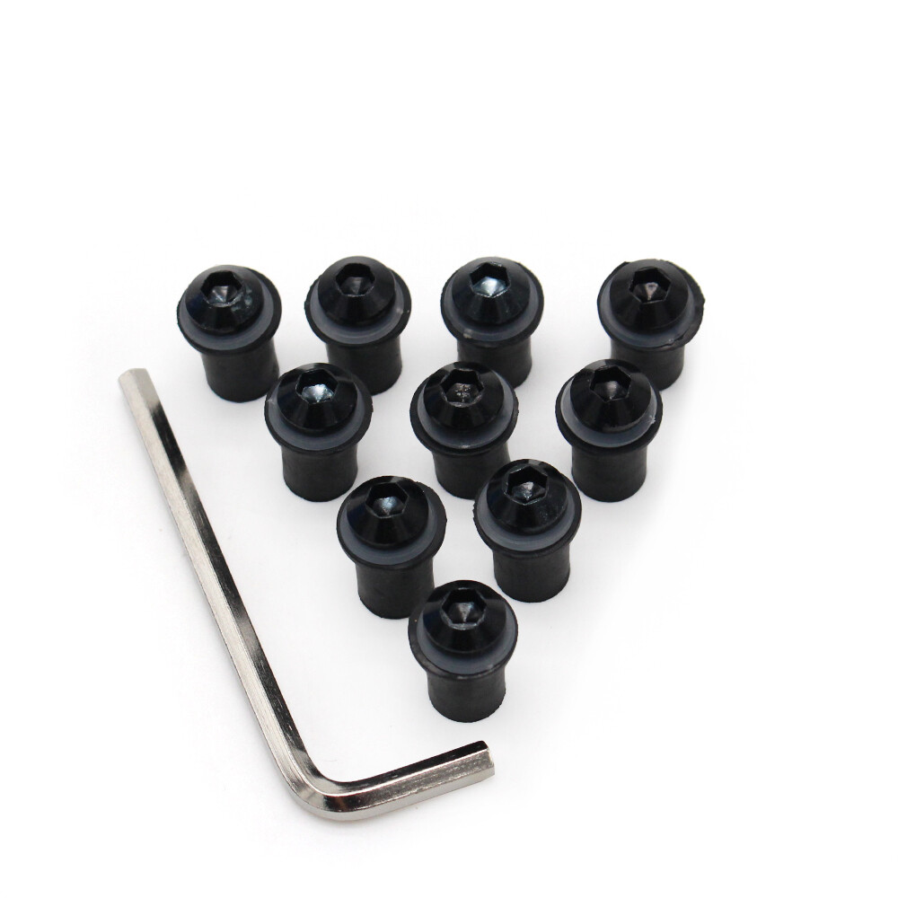 Motorcycle Windscreen Bolts 5mm Aluminum Alloy Bolt Kit Well Nuts Windshield M5