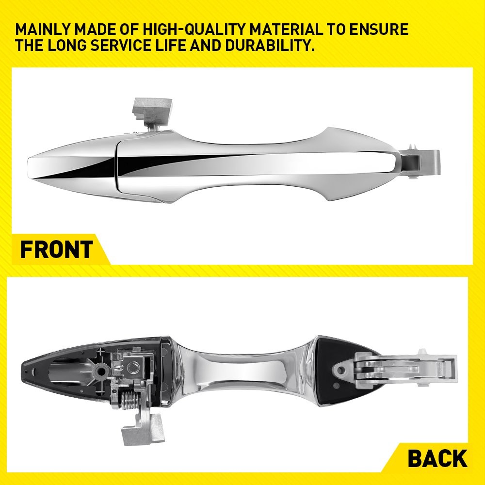 Exterior Door Handle For 2007-2013 Acura MDX Front or Rear Passenger Chrome EPPH