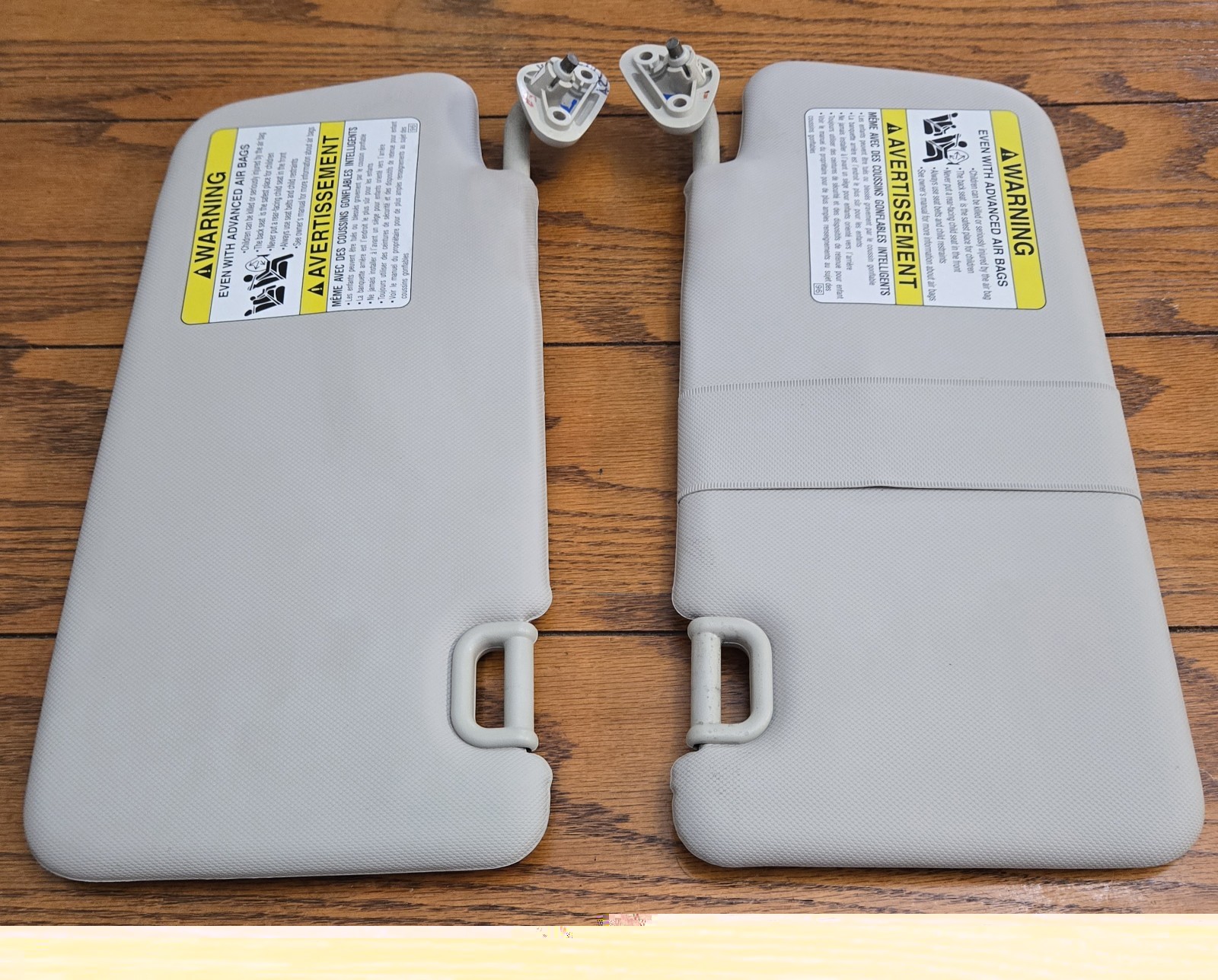 2012 2013 2014 Subaru IMPREZA Driver & Passenger Side Pair Sun Visor Gray OEM