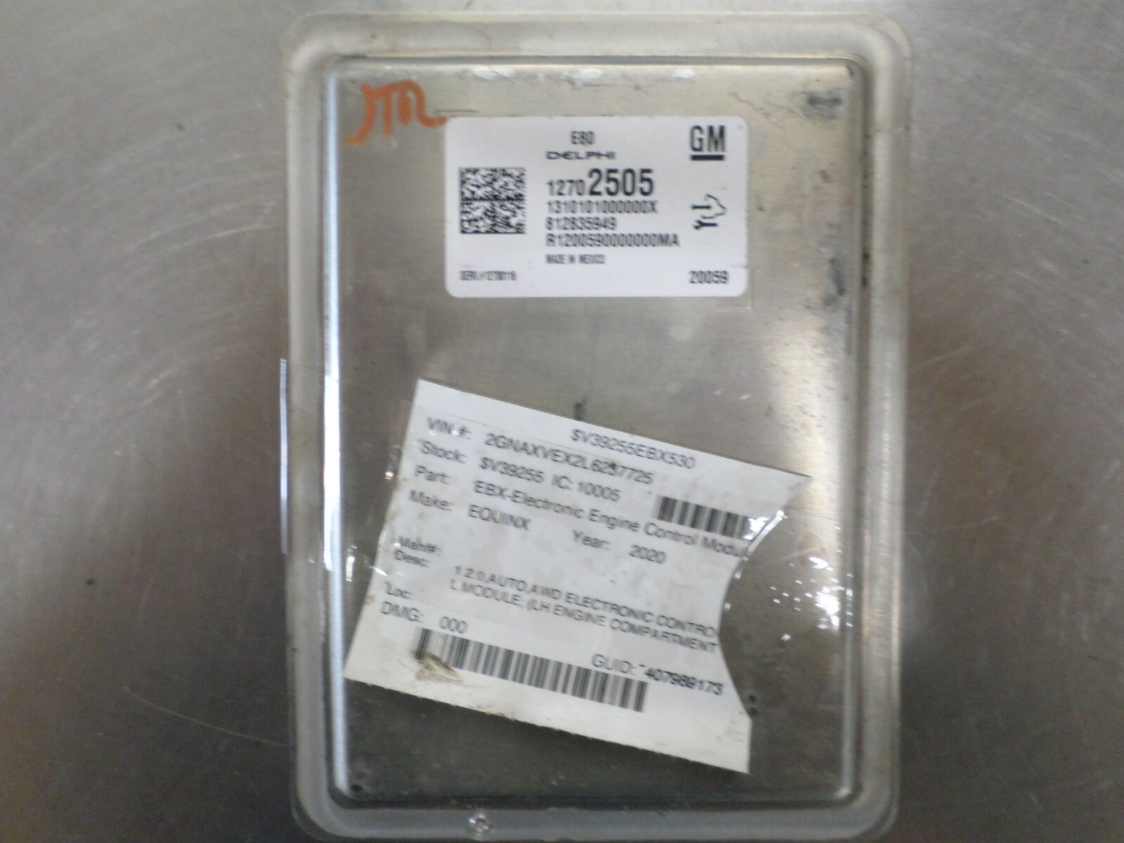 2018-2020 Chevy Equinox Volt GM Engine Control Module ECM ECU OEM 12700116 *J
