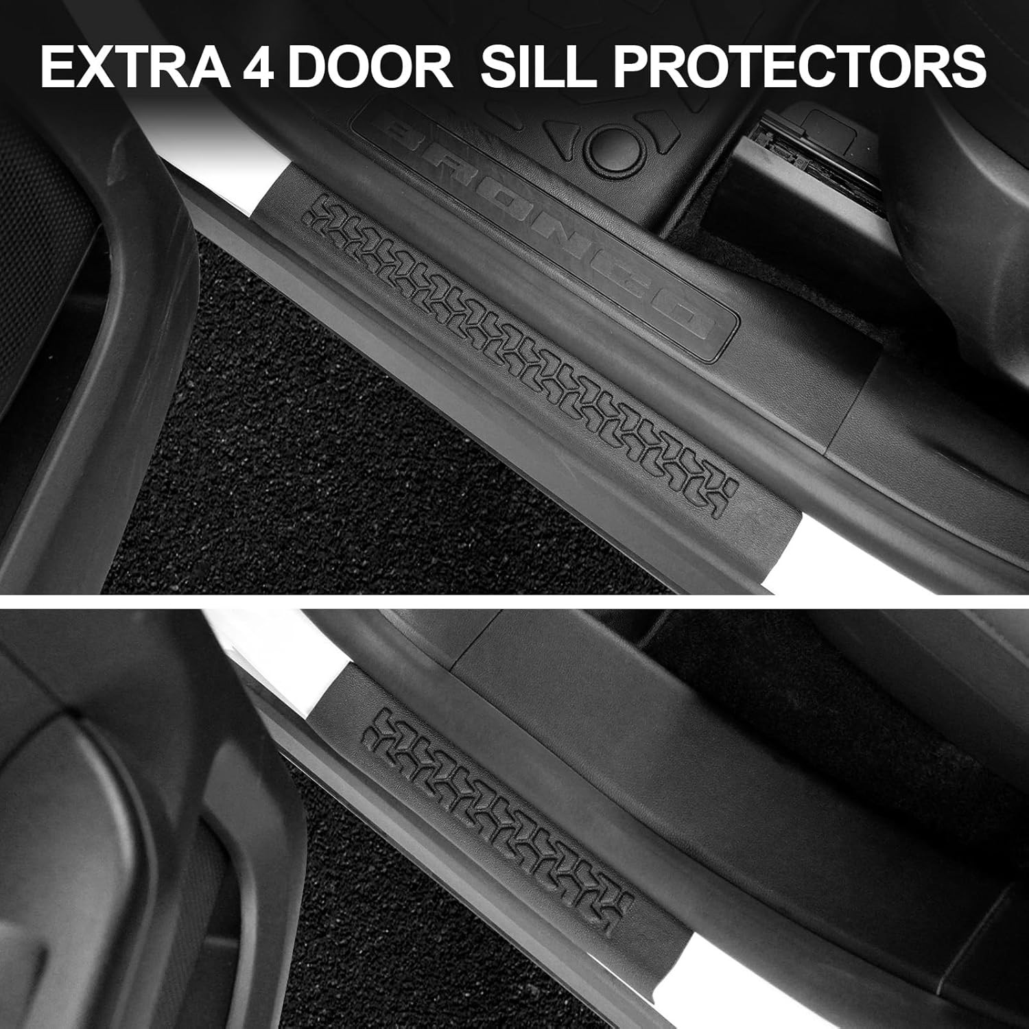 Floor Mats Door Sill Guard for Ford Bronco Sport 2021-2026 Accessories New