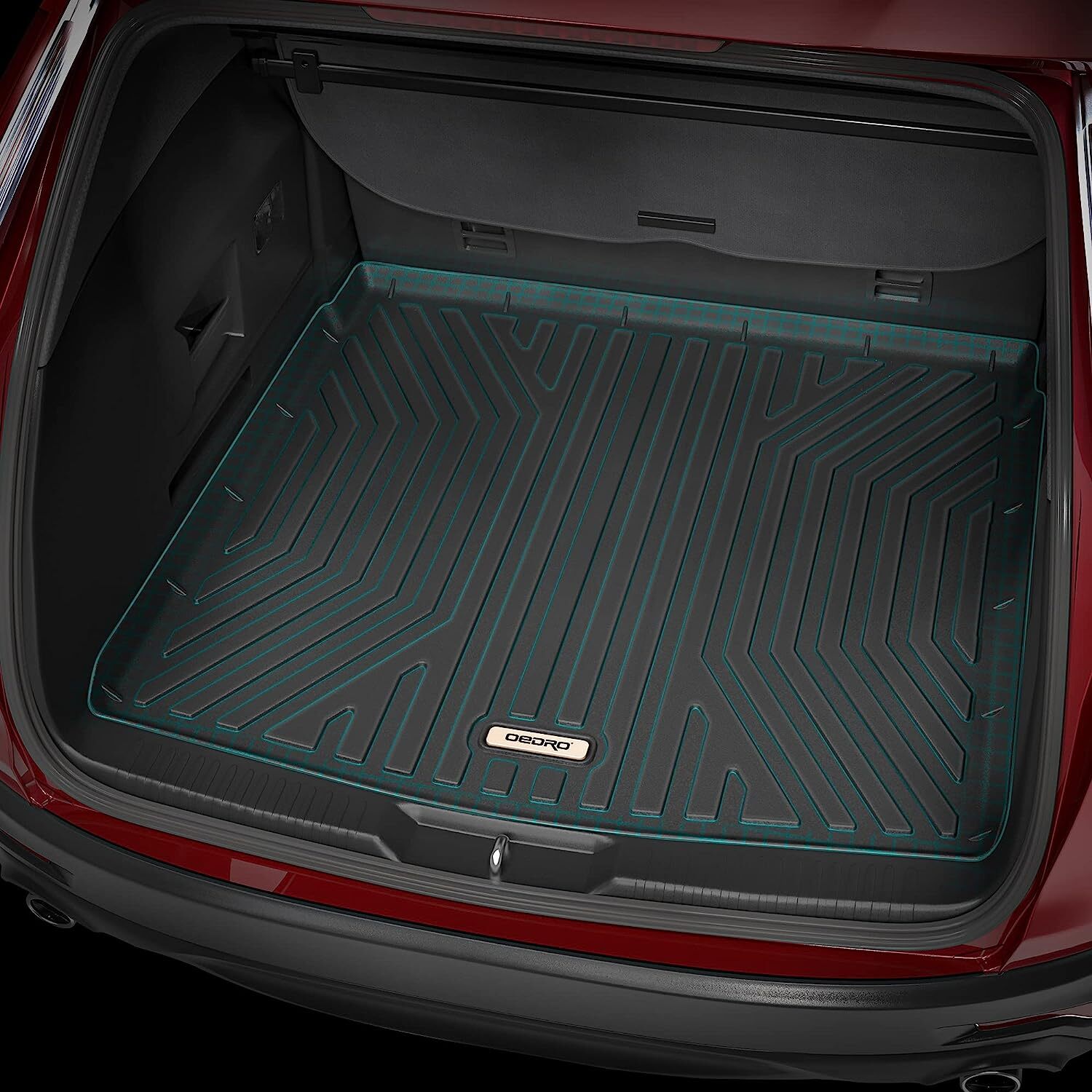 OEDRO Floor Mats For 2019-2025 Toyota Rav4 TPE Rubber Trunk Liner Backrest Mats