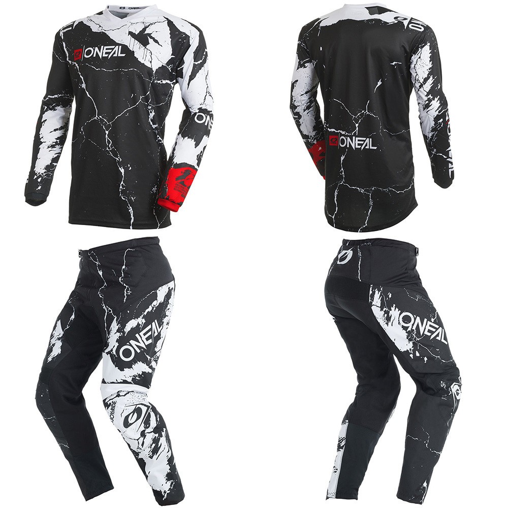 O’Neal Element Acid White Jersey Pants motocross dirt bike gear combo