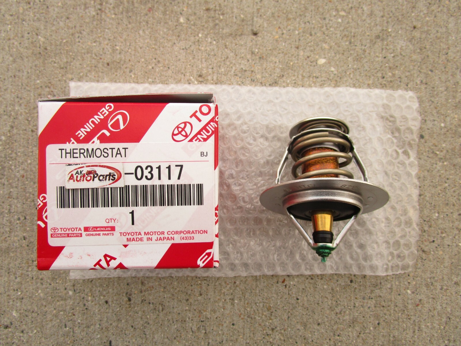 93 – 97 TOYOTA LAND CRUISER FZJ80 4.5L V6 ENGINE COOLANT THERMOSTAT OEM NEW