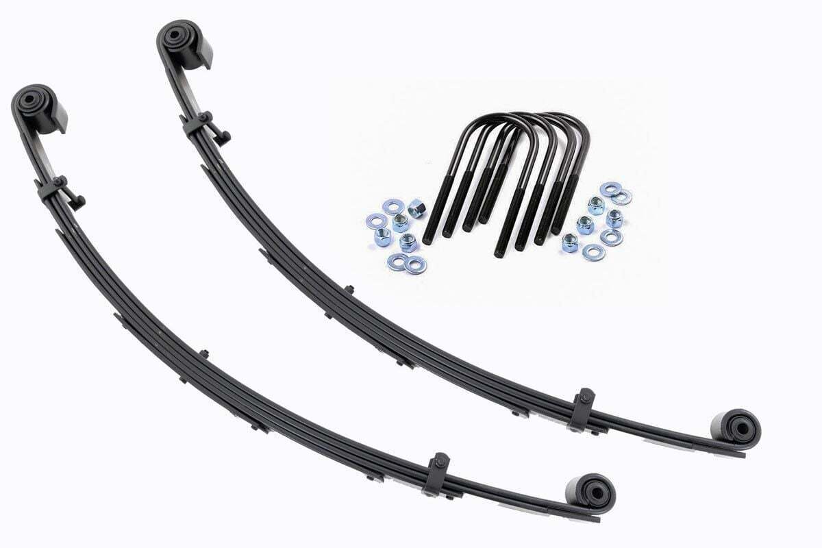 Rough Country Front Leaf Springs 4″ Lift Pair For Ford Super Duty 4WD 1999-2004