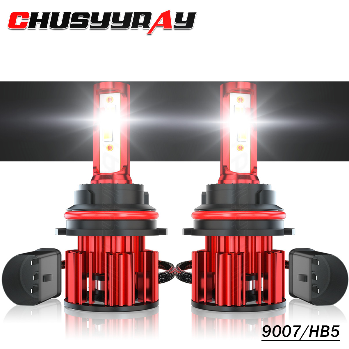 9007 HB5 LED Headlight Super Bright Bulbs Kit HIGH/LOW Beam 6000K White 120000lm
