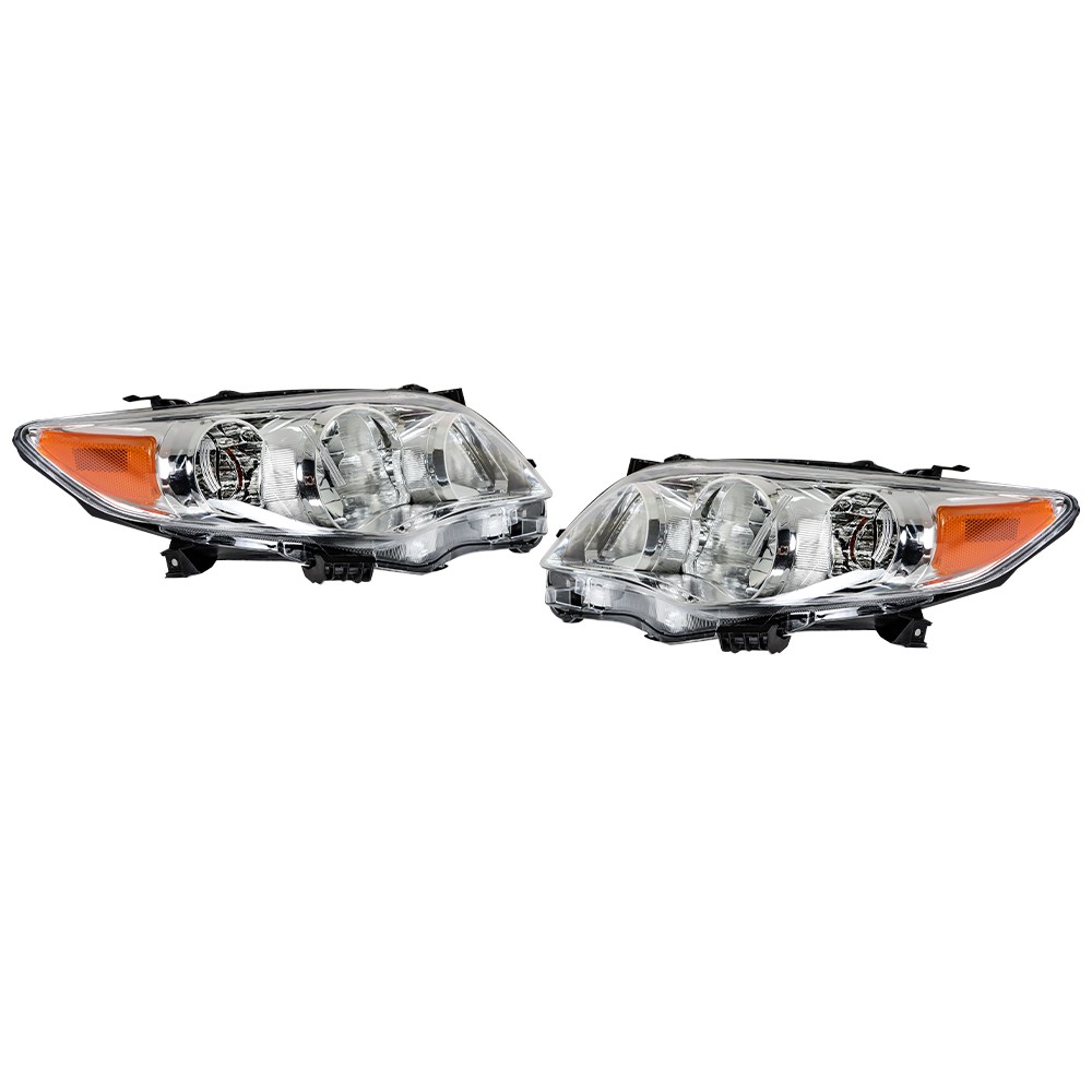 Labwork Left&Right Headlights For 2011-2013 Toyota Corolla Headlamps Replacement