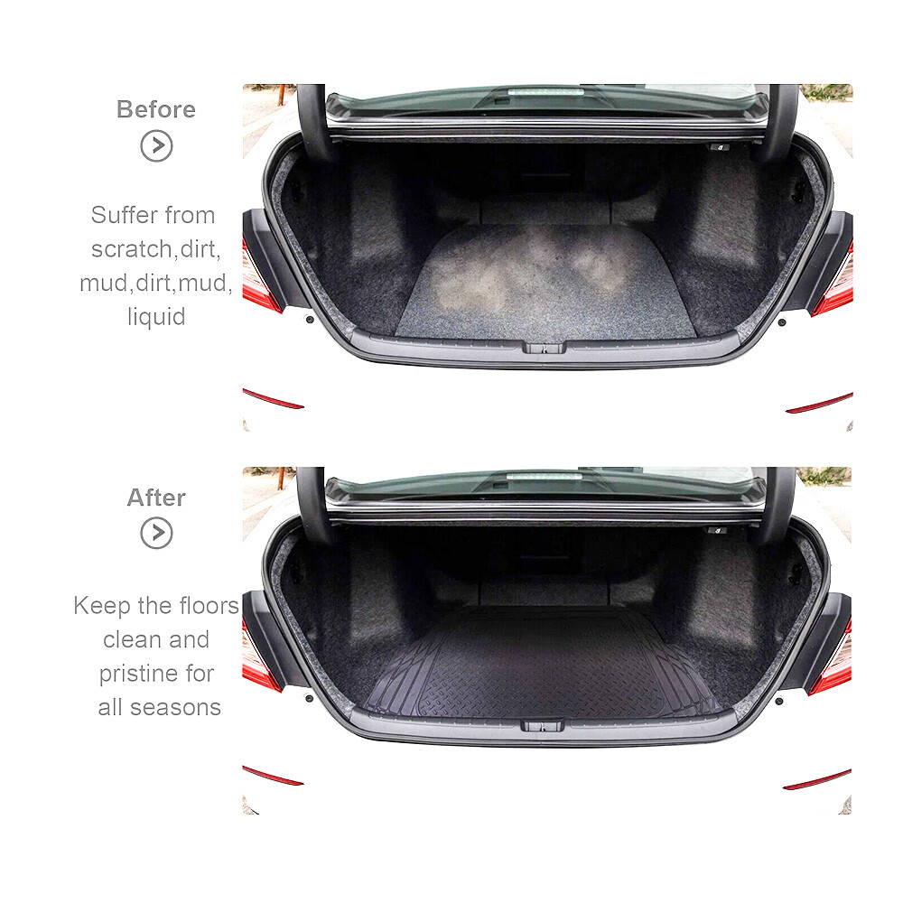 Trimmable Universal Trunk Floor Cargo Mat Cover Liner for auto Car Van Truck SUV