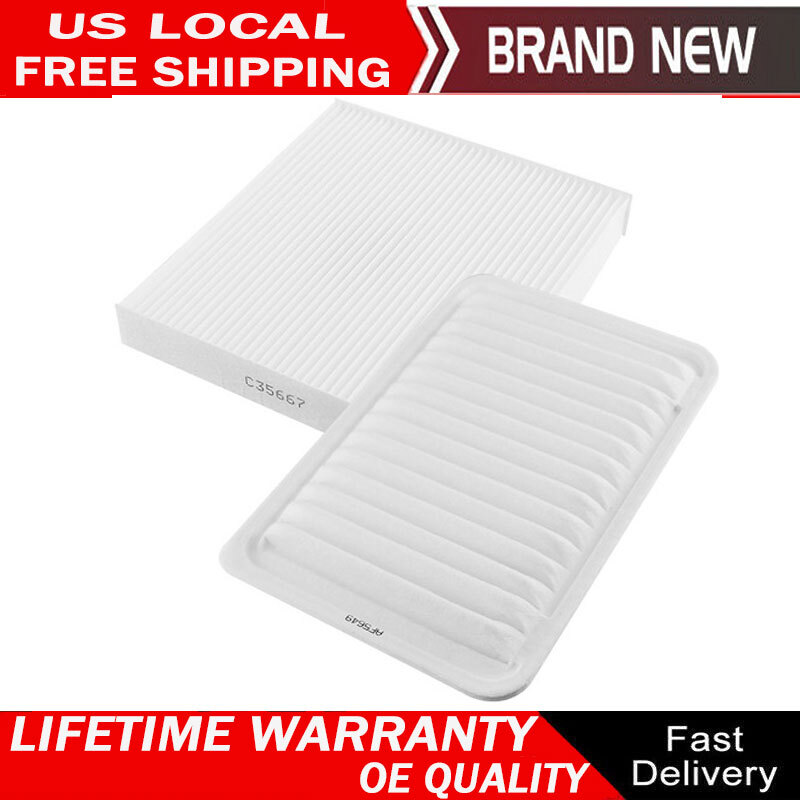 2PCS Cabin & Engine Air Filter For 2007 2008 2009 2010 2011-2017 Toyota Camry