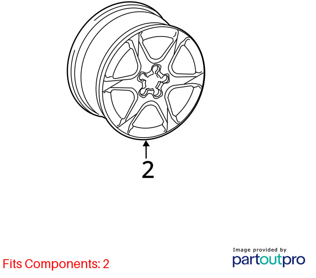 WHEEL/RIM ONLY OEM 09-11 A4 AUDI 8K0601025K