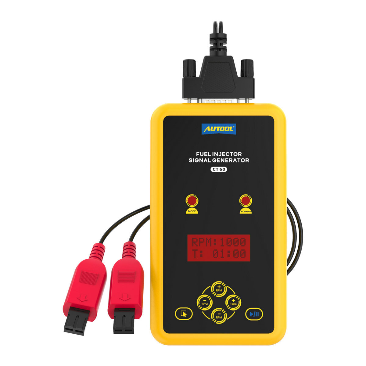 AUTOOL CT60 Fuel Injector Cleaner Pressure Test Injector Pulse Signal Generator