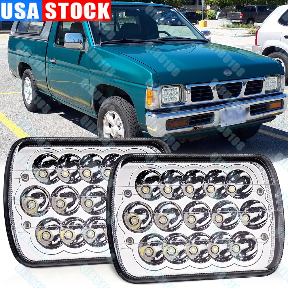Fit For 1990-1997 NISSAN HARDBODY PICK-UP TRUCK Halo 7x6inch LED Headlights