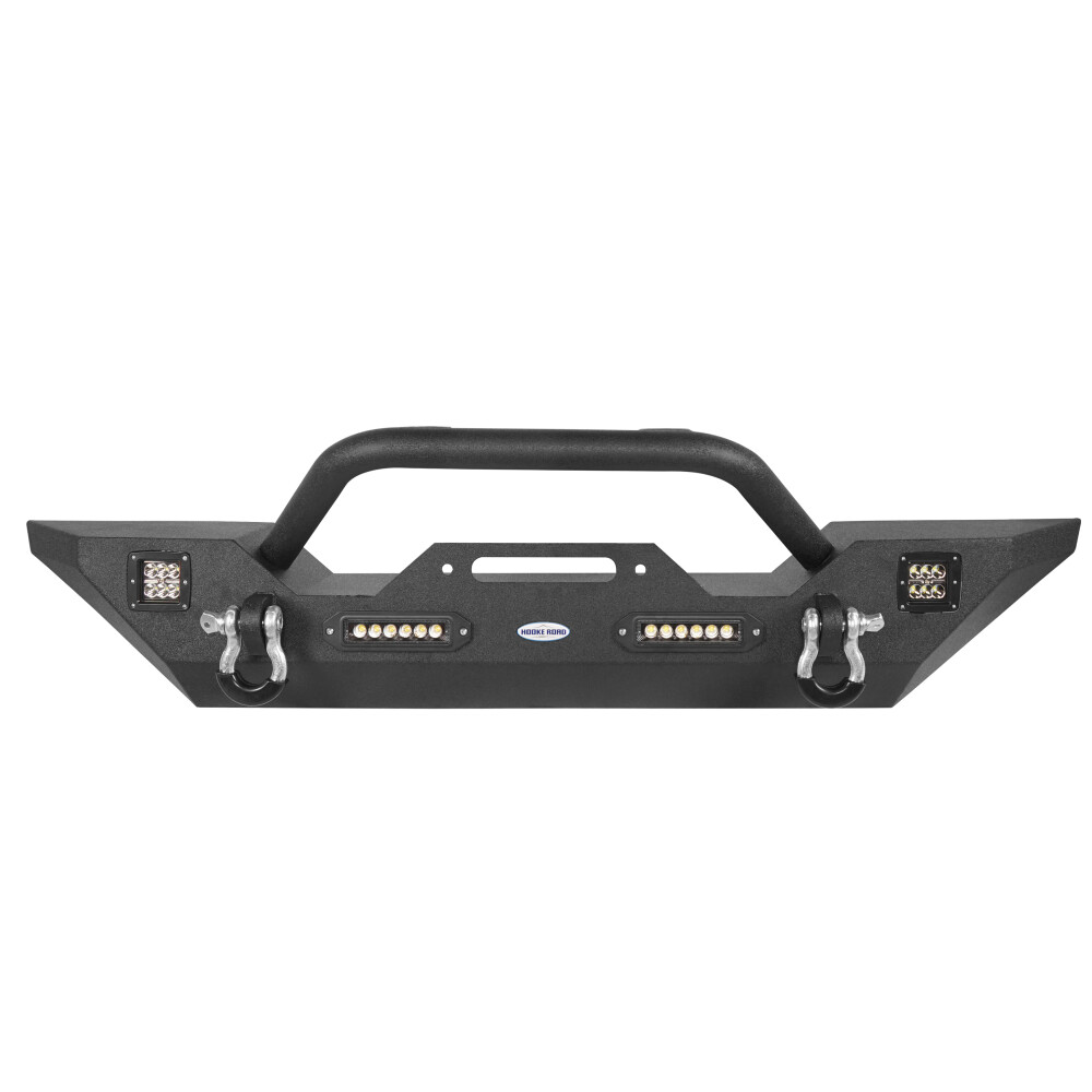 Hooke Road Front Bumper or Rear Bumper Fit Jeep Wrangler JK 2007-2018 & Unlimied