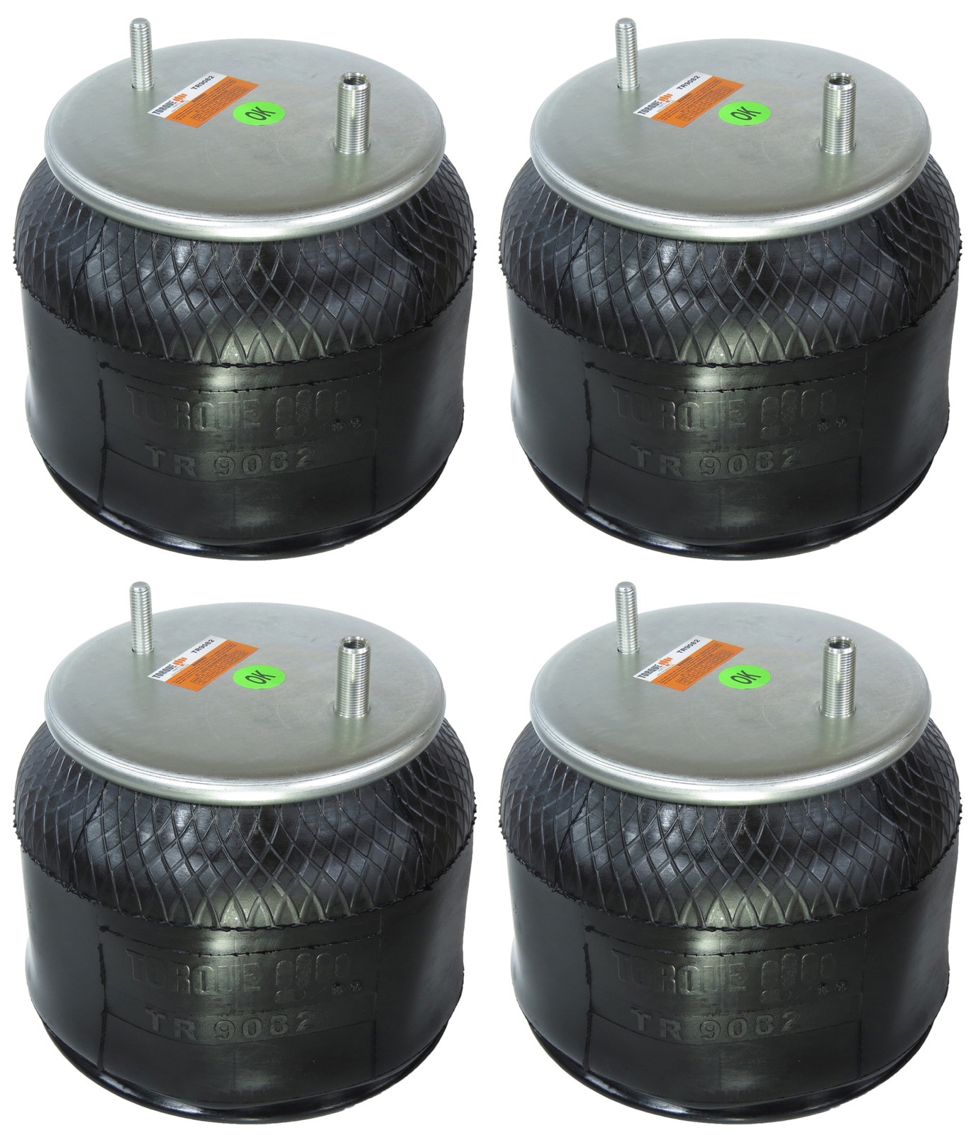 4x Trailer Air Spring Bags Replace W01-358-9082 Hendrickson S-2066 S-11651
