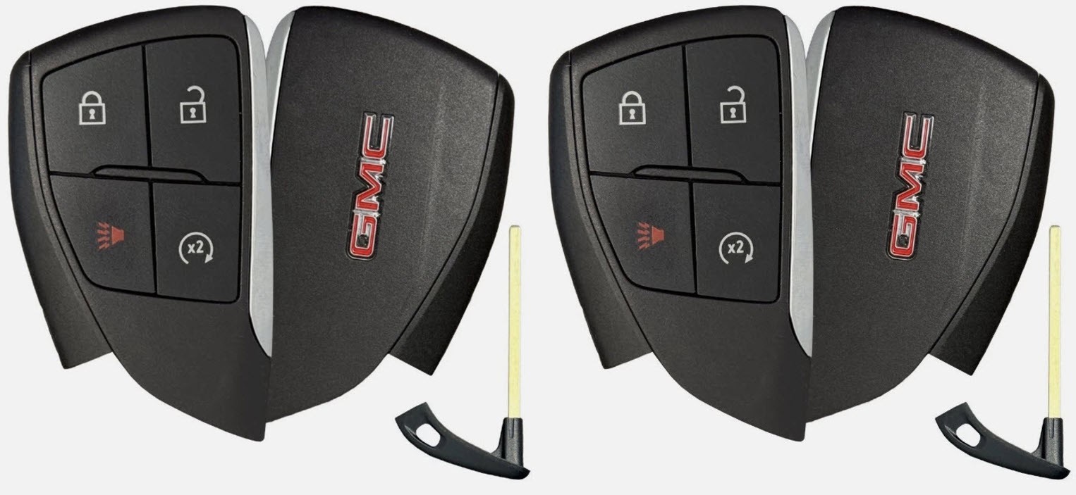 2 Pack For 2023-2026 Select GMC OEM 4 Buttons Smart Prox Remote Key Fob 13560215