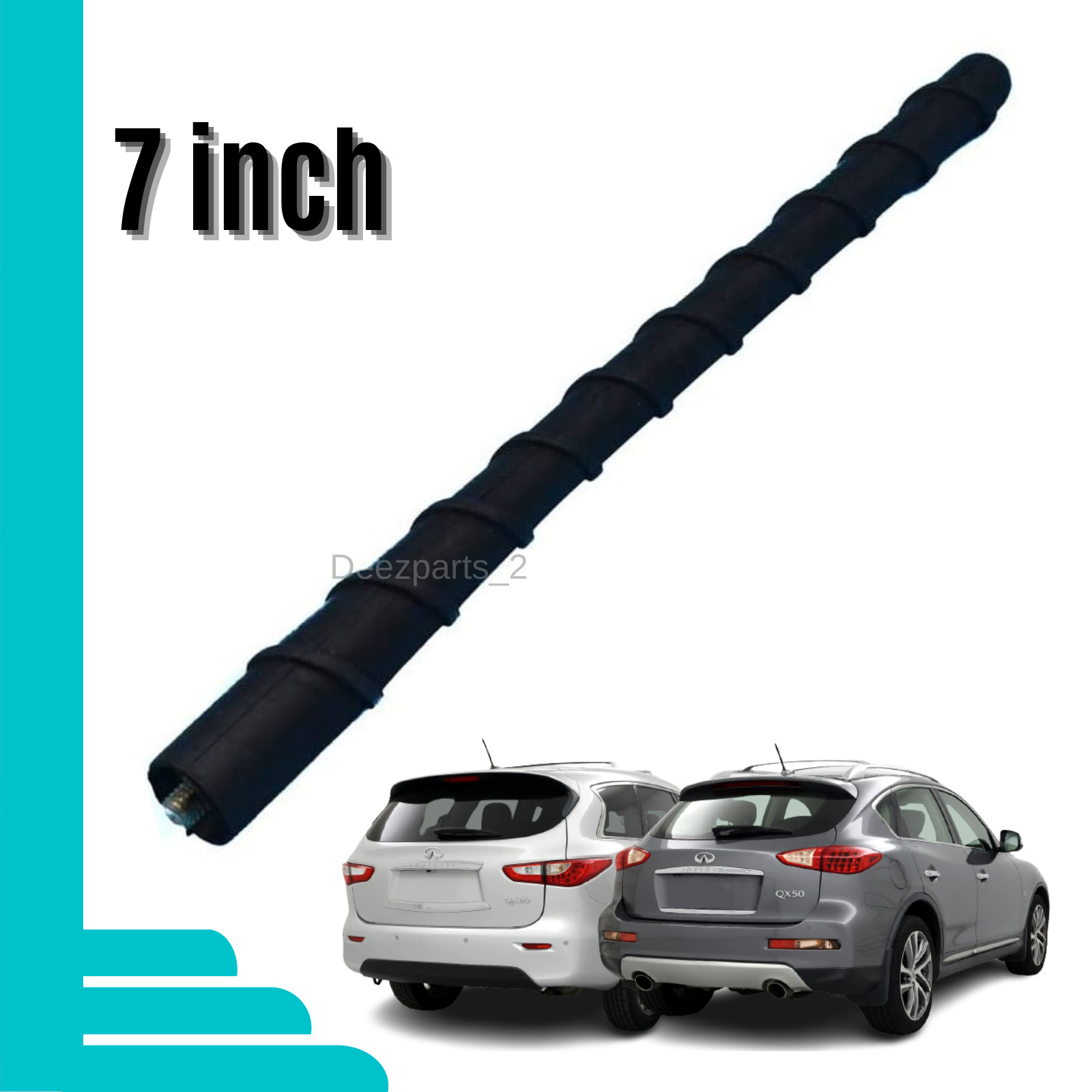 7″ Antenna Swirl for Infinity QX50 QX70 2014-2017 QX60 2014-2015 FX50 2009-2013