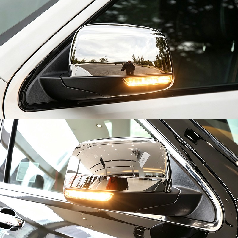 Rearview Mirror Cover Cap Trim For 2011-2022 Jeep Grand Cherokee & Dodge Durango