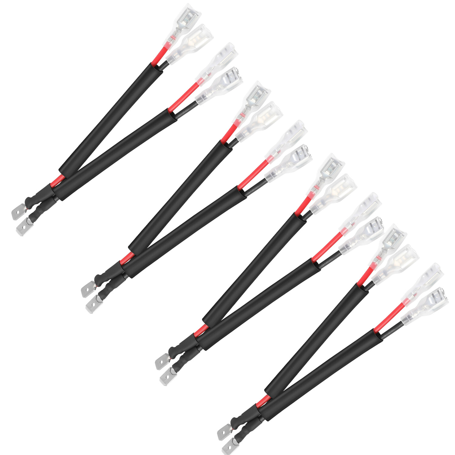 4X Wiring Harness 2-Output Splitters Connectors For LED Cube Pods Work Light Bar