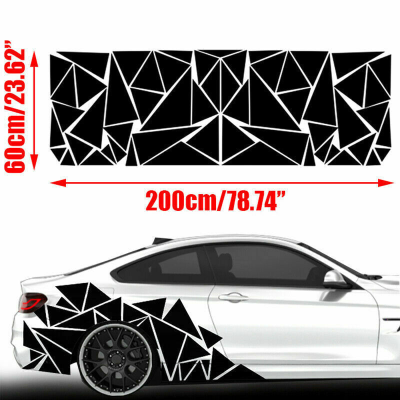 1X Universal Car Truck Side Body Sticker DIY Vinyl Decal Decor Graphic Triangles