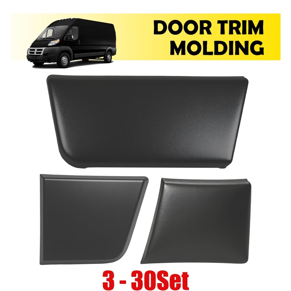3-30X Front&Rear Left Trim Molding Door Protector Fit 2014-18 Ram ProMaster 2500