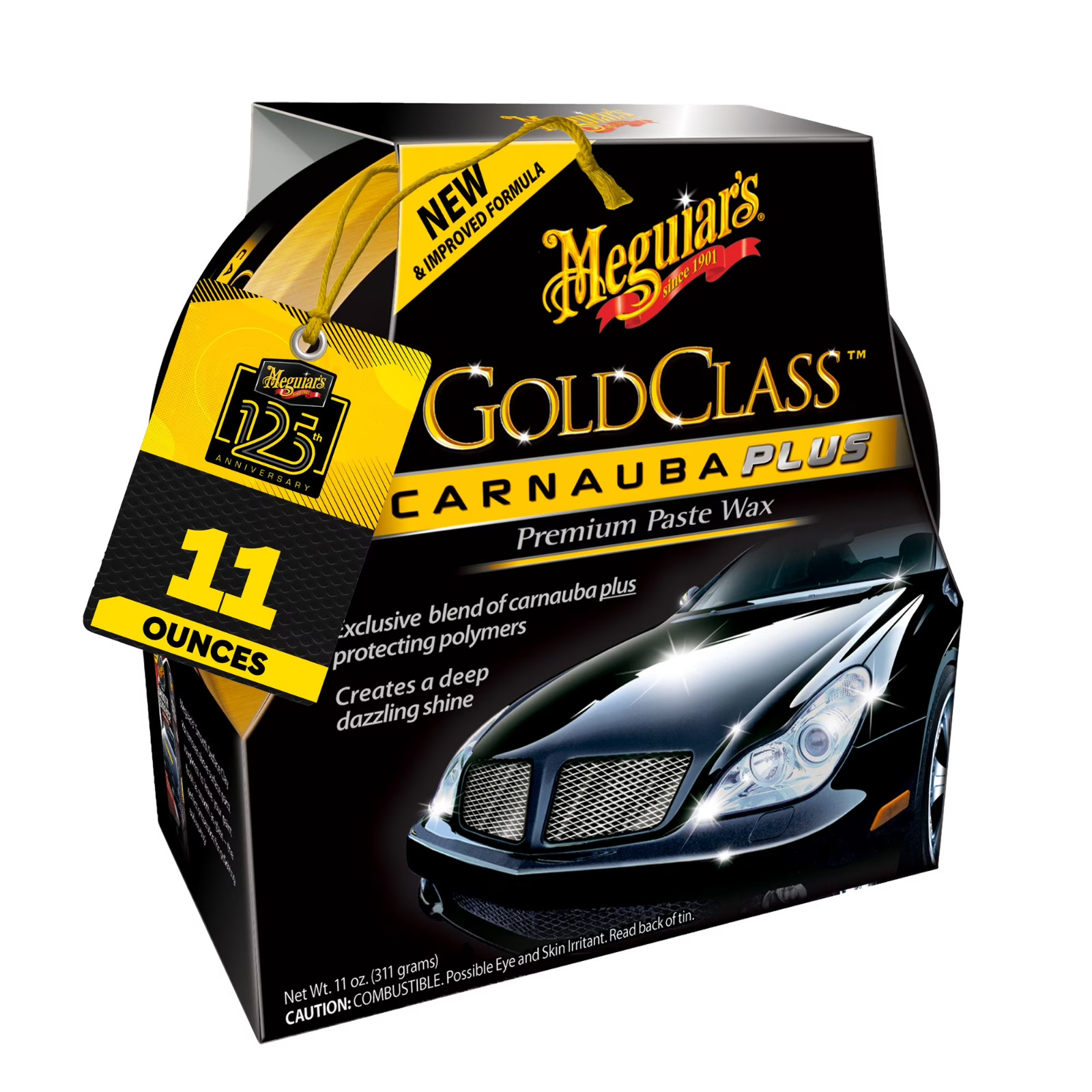 Meguiar’s Gold Class Carnauba Plus Premium Paste Wax, 11 oz