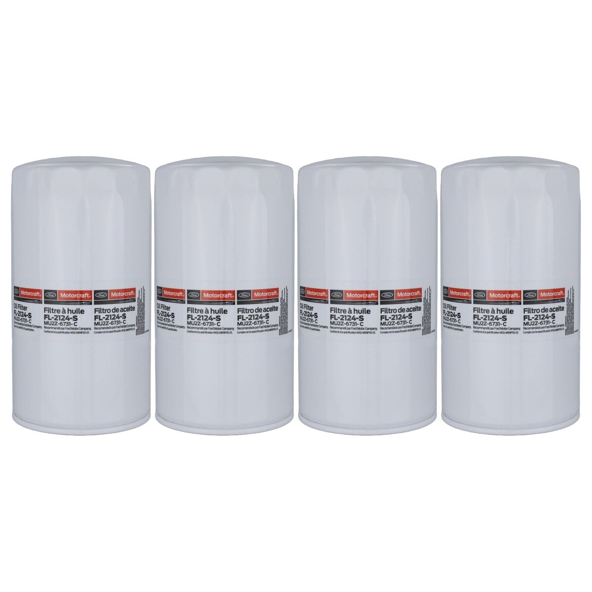 Motorcraft FL2124S Engine Oil Filter (Pack of 4)