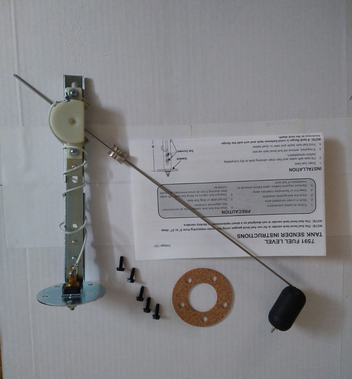 Bosch Fuel Level Sending Kit FST7591 for Bosch, Sunpro & Faze Fuel Gauges