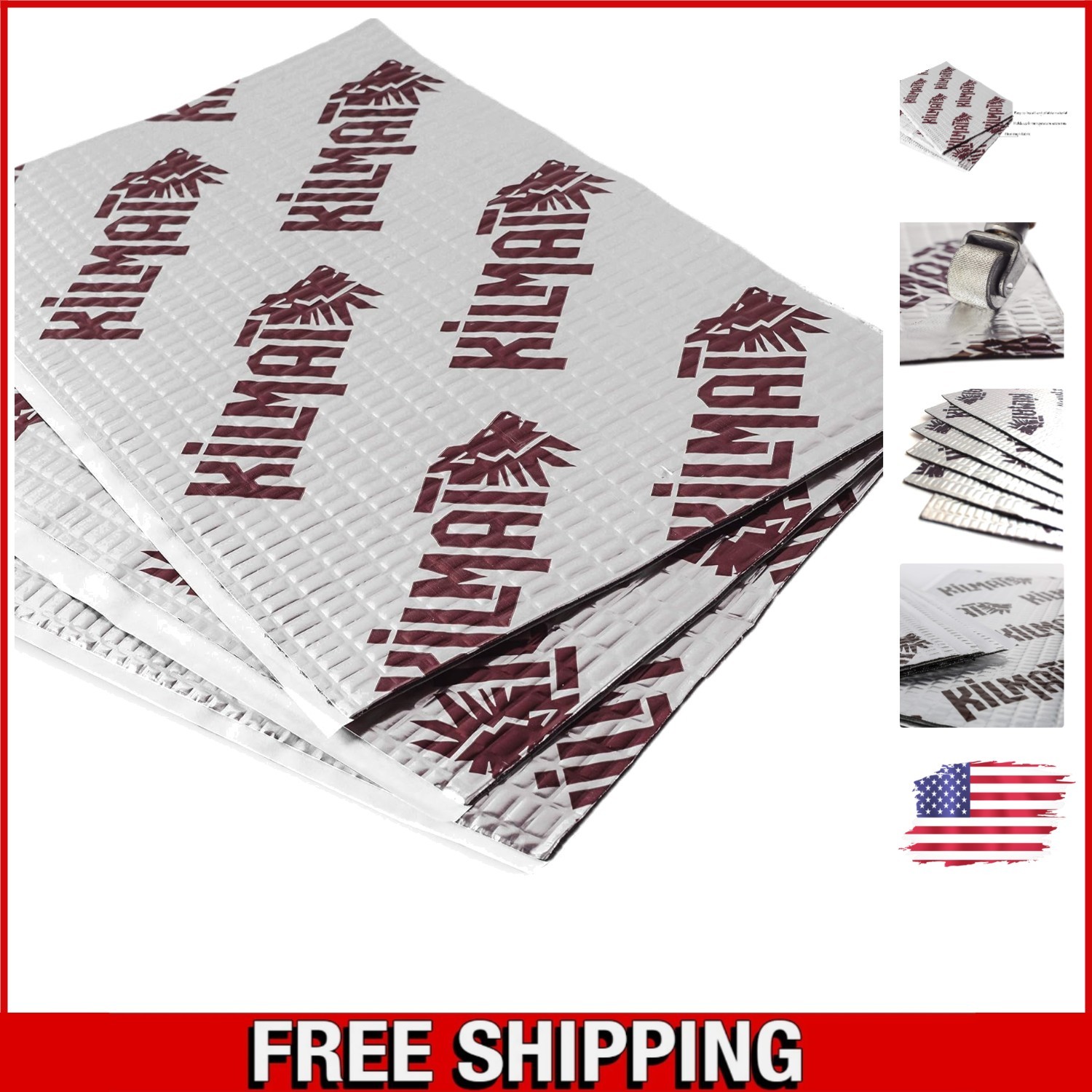 High-Performance 80 Mil Butyl Sound Deadening Mat – 10 sq ft for Automotive Use