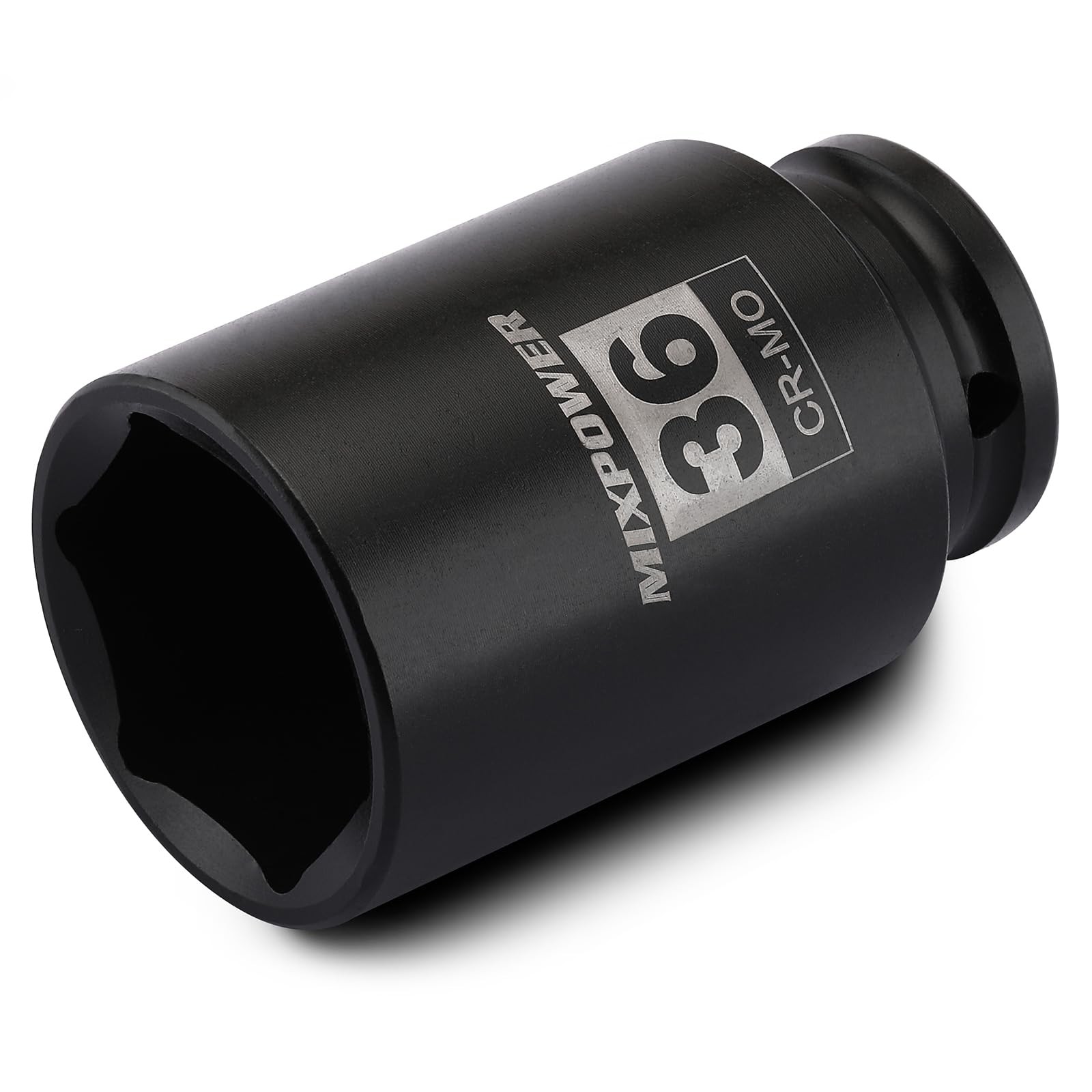 1/2″ Drive Deep Impact Socket, CR-MO, 36 mm, METRIC, 6 Point, 36mm