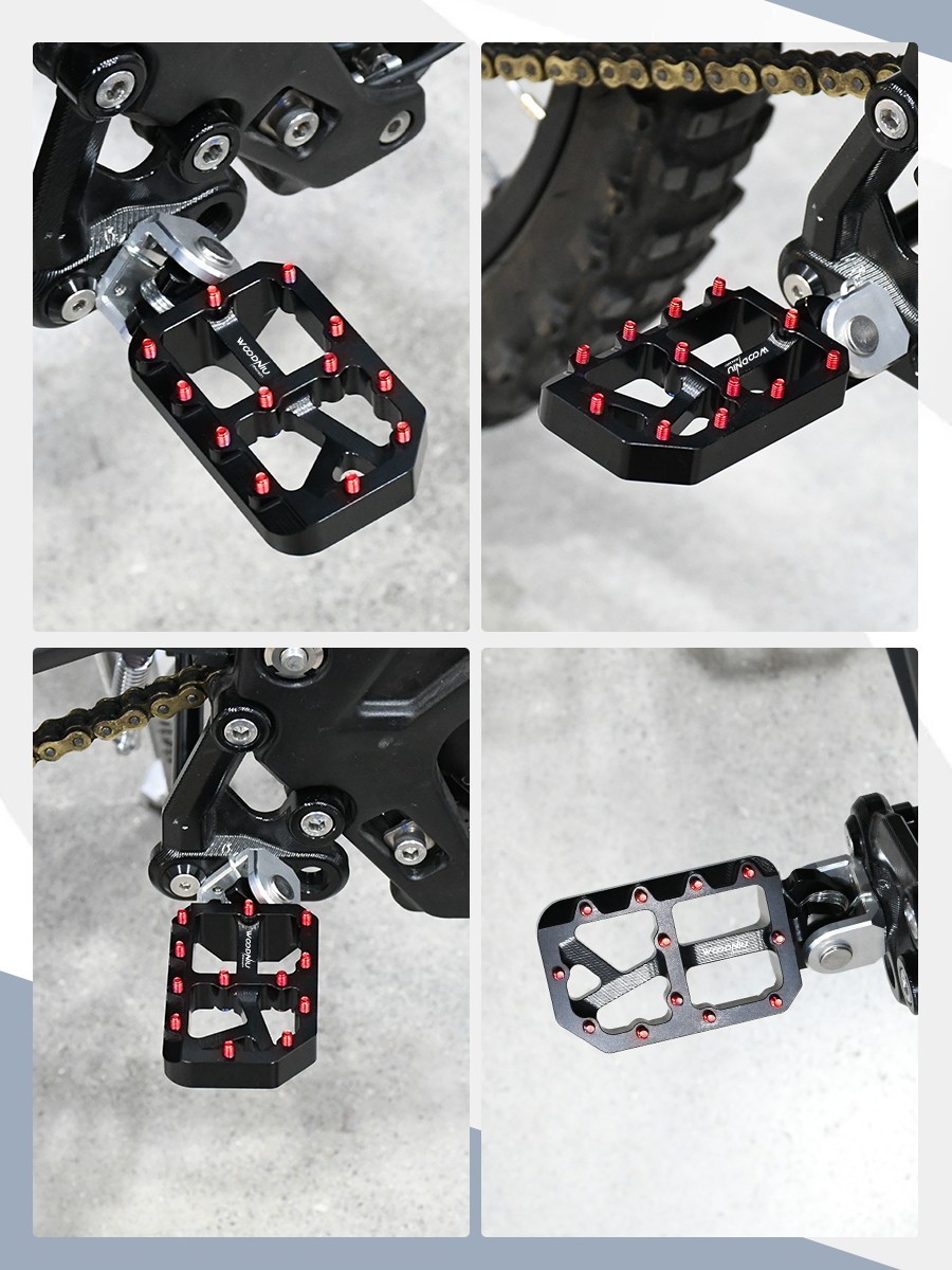 CNC Aluminum Alloy Pedals Foot Pegs Footpegs for Sur Ron Light Bee X Segway X160