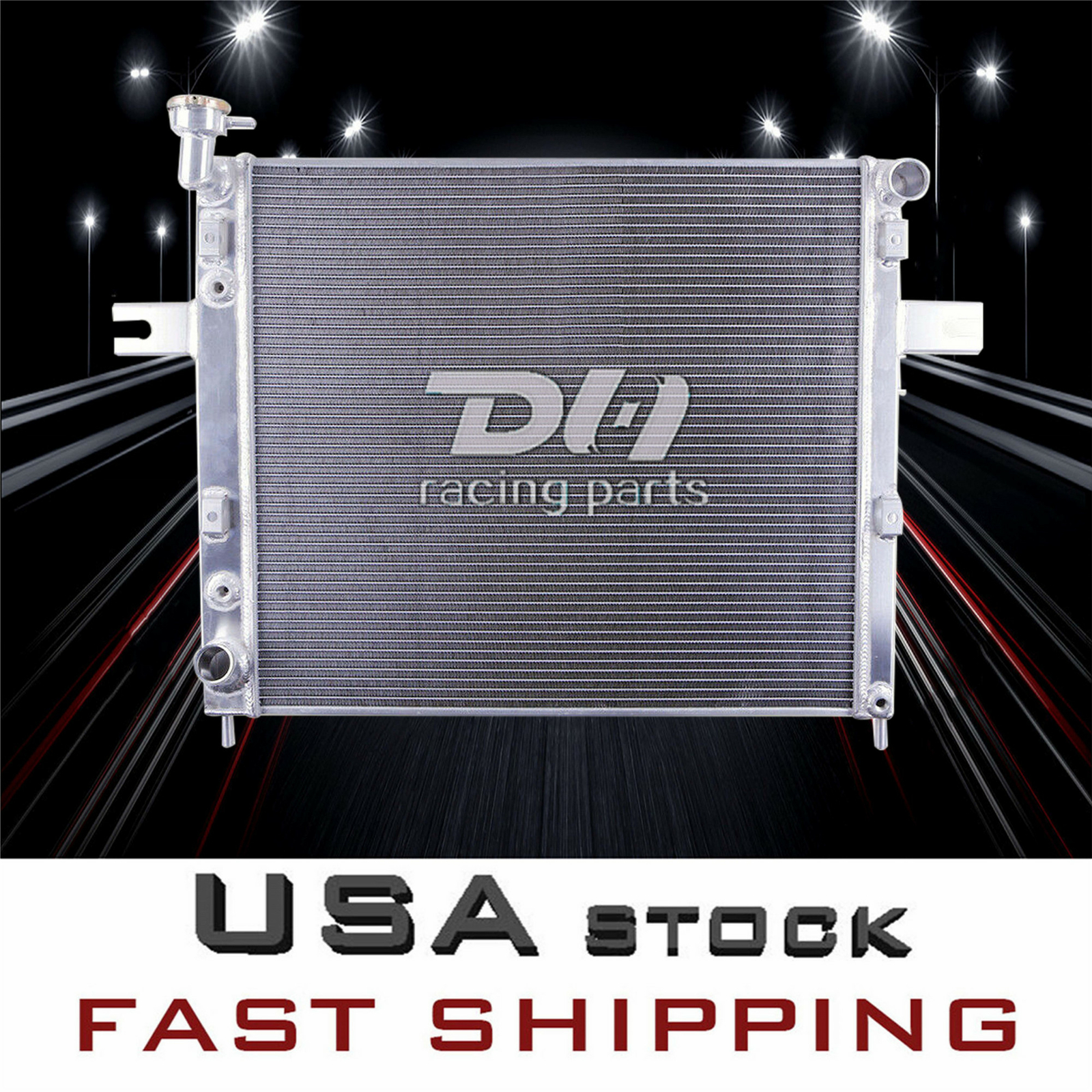 2 Row Aluminum Radiator For 1999-2004 Jeep Grand Cherokee 4.0L L6 Laredo/Limited