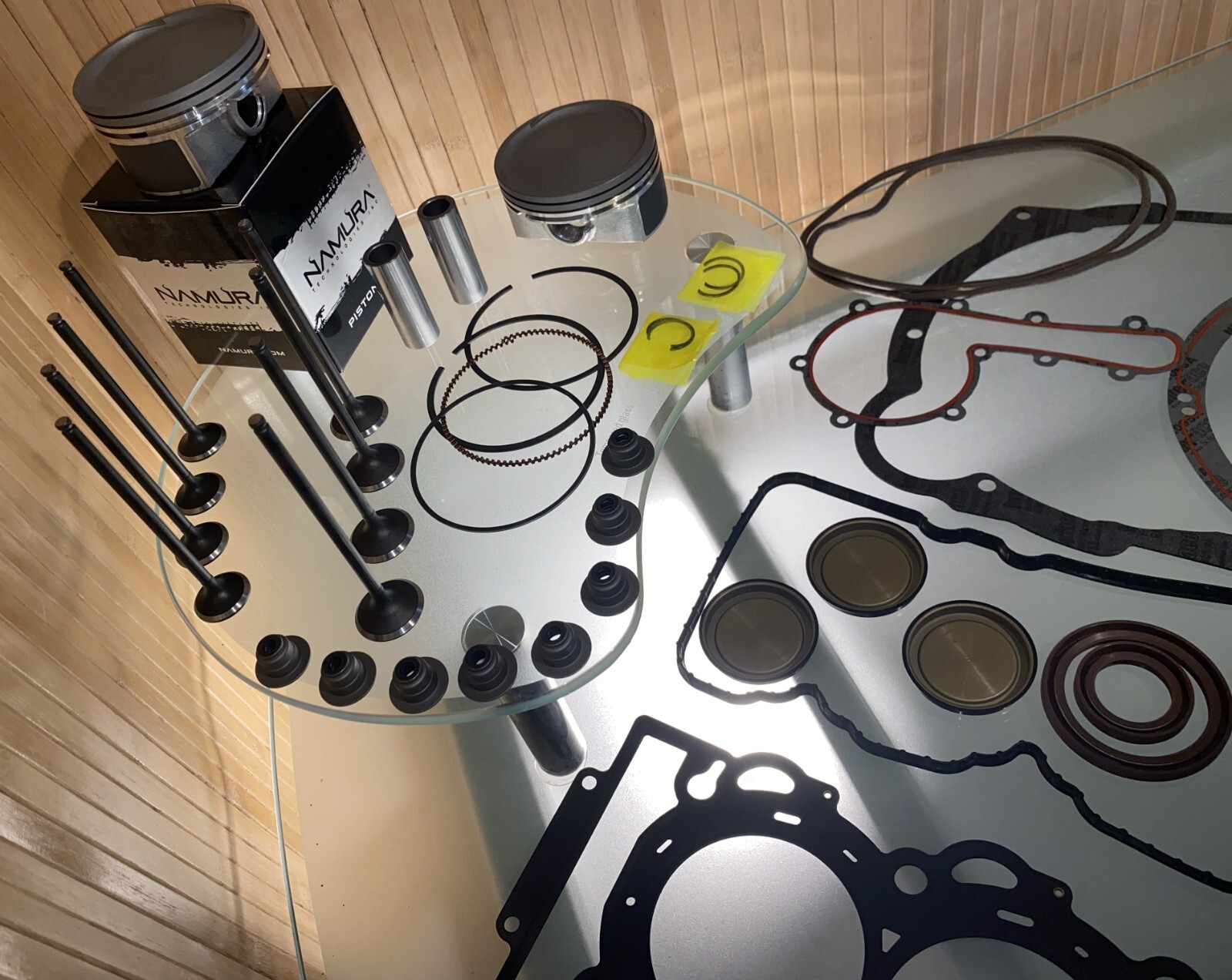 2009-22 POLARIS Sportsman 850 Top End Rebuild Kit / Pistons + Gaskets + VALVES