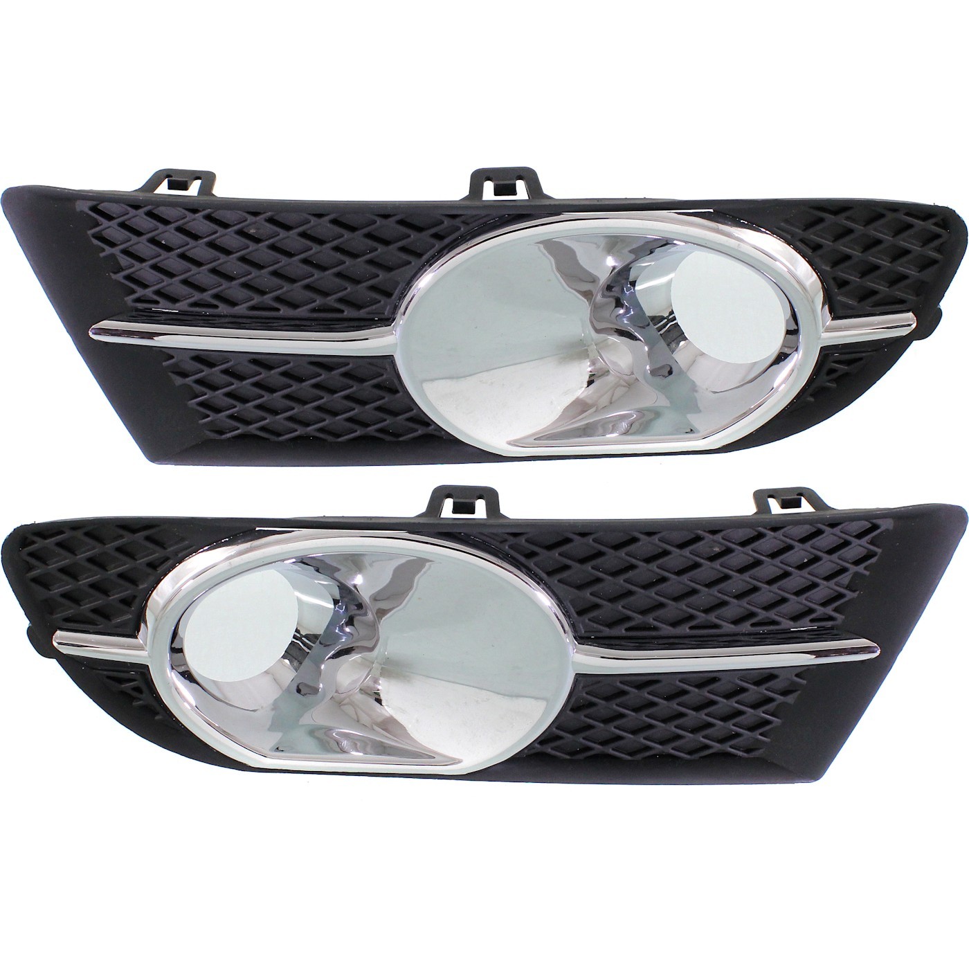 Fog Light Trim Set For 2012-2017 Buick Verano Left & Right w/ Fog Light Hole 2Pc